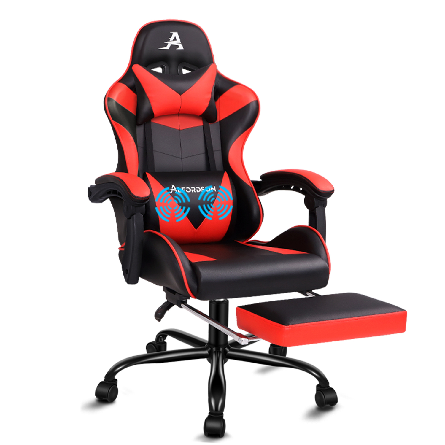 Darius Faux Leather Gaming Chair with Lumbar Massage
