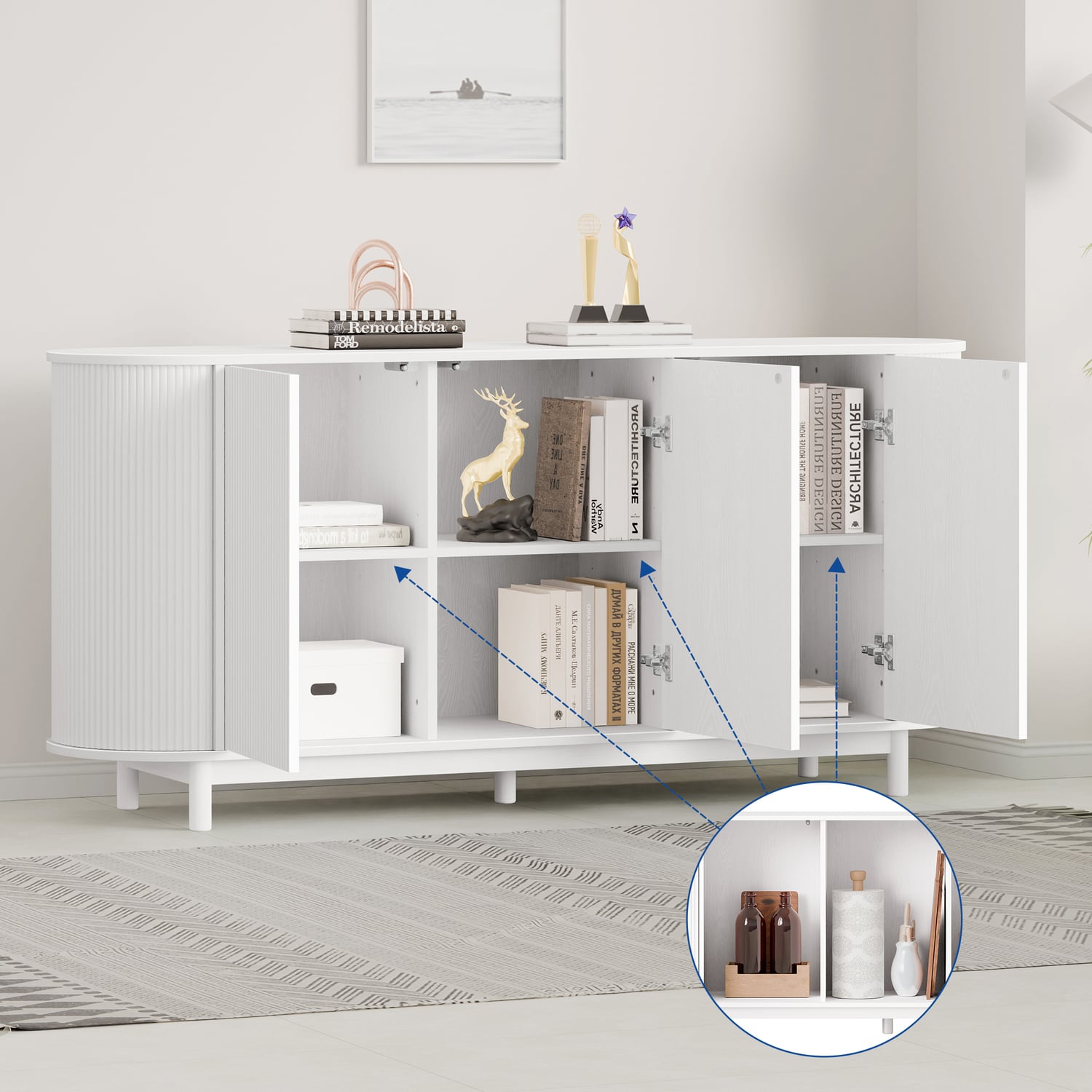Rex 3 Door Sideboard Buffet
