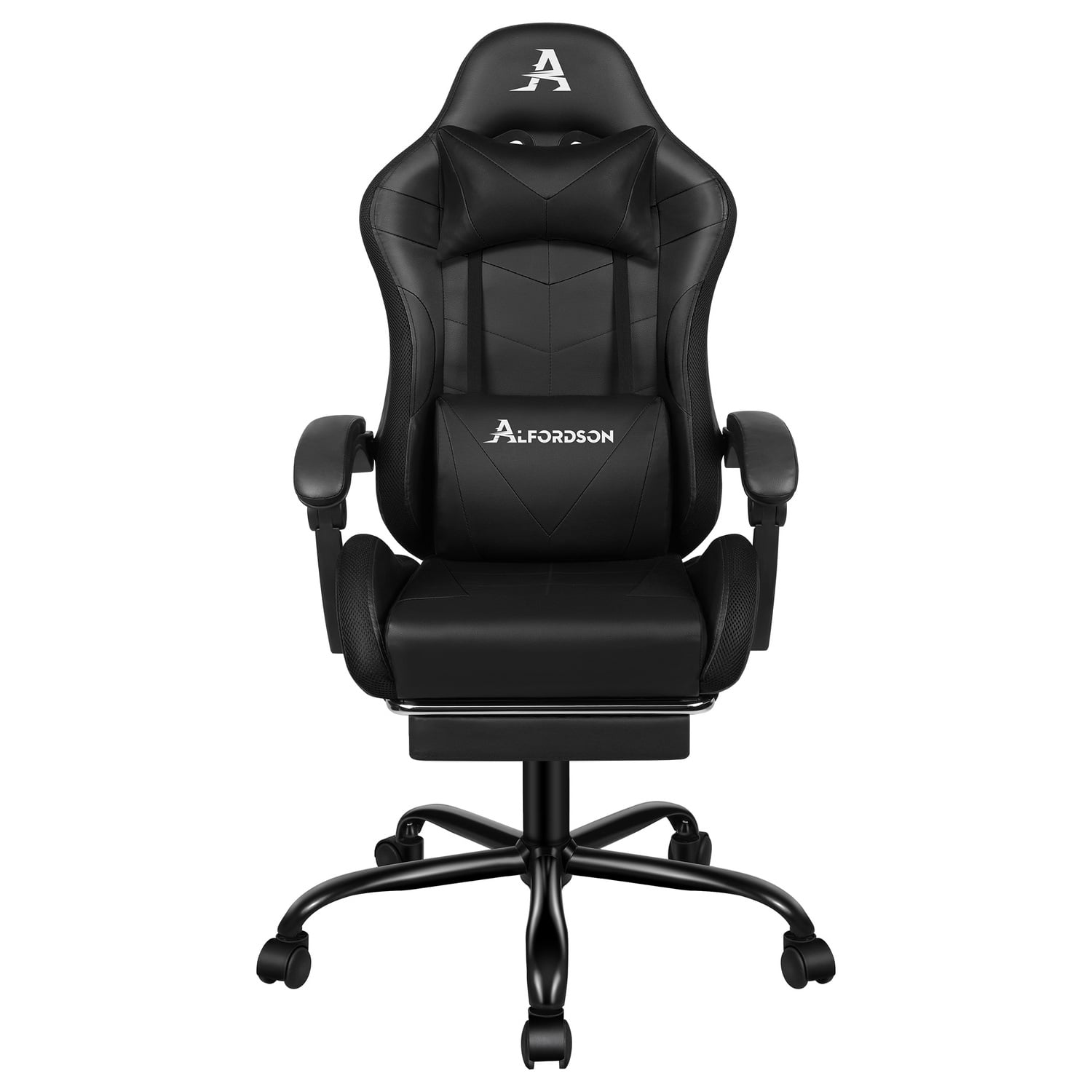 Delina LED Massage & Gaming Chair with Footrest