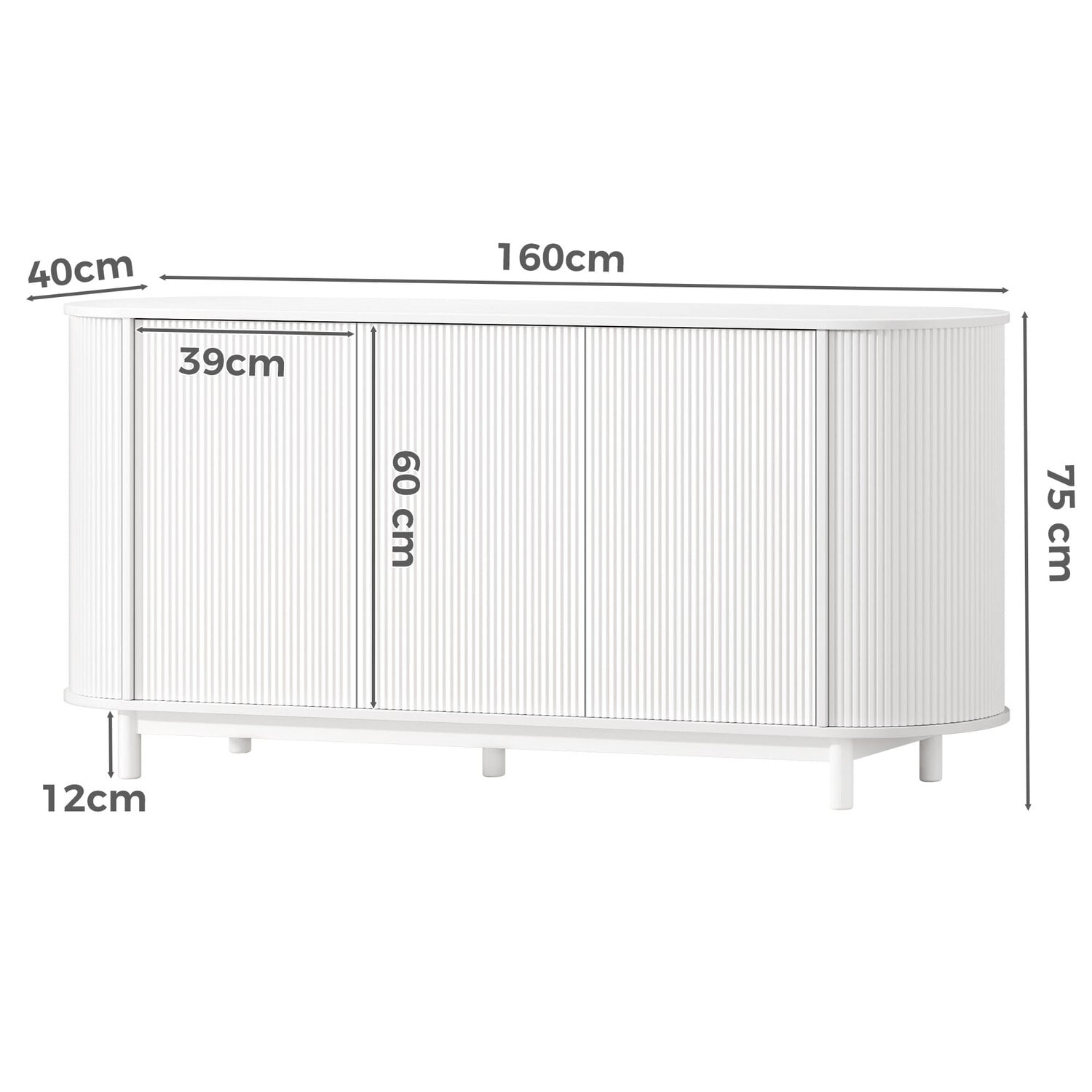 Rex 3 Door Sideboard Buffet