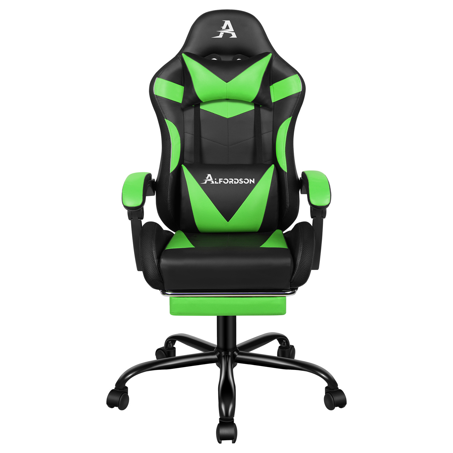 Delina LED Massage & Gaming Chair with Footrest