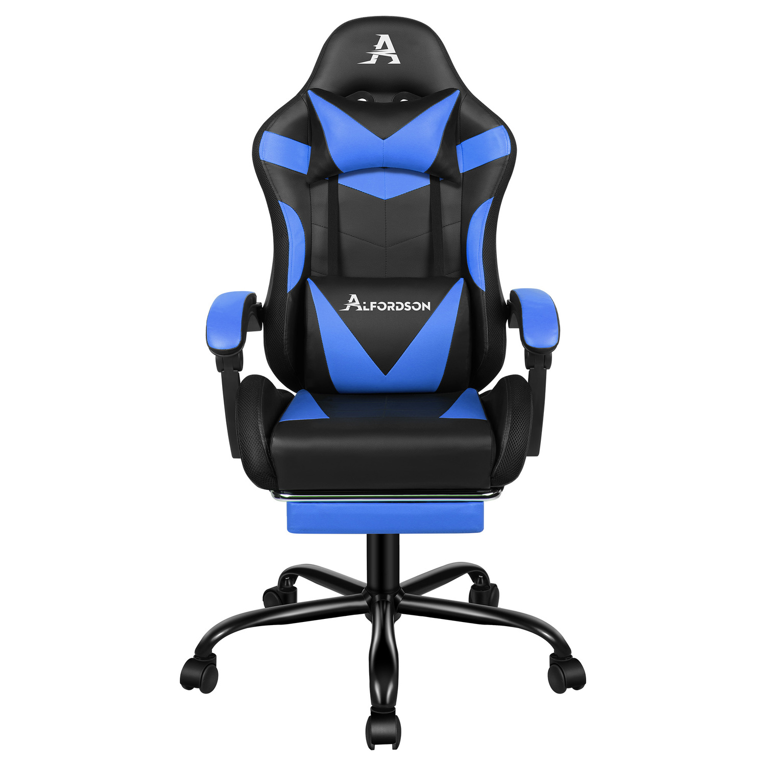 Delina LED Massage & Gaming Chair with Footrest