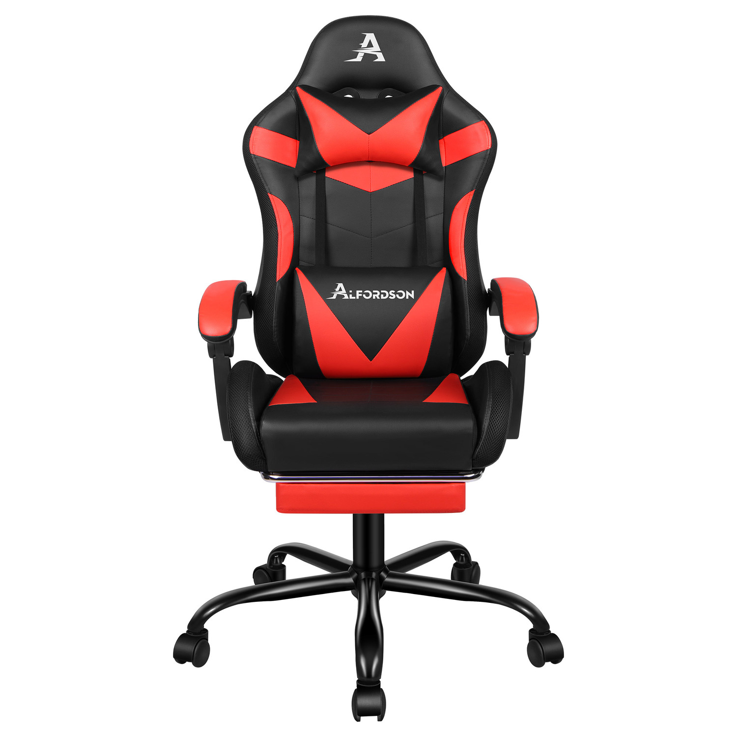 Delina LED Massage & Gaming Chair with Footrest