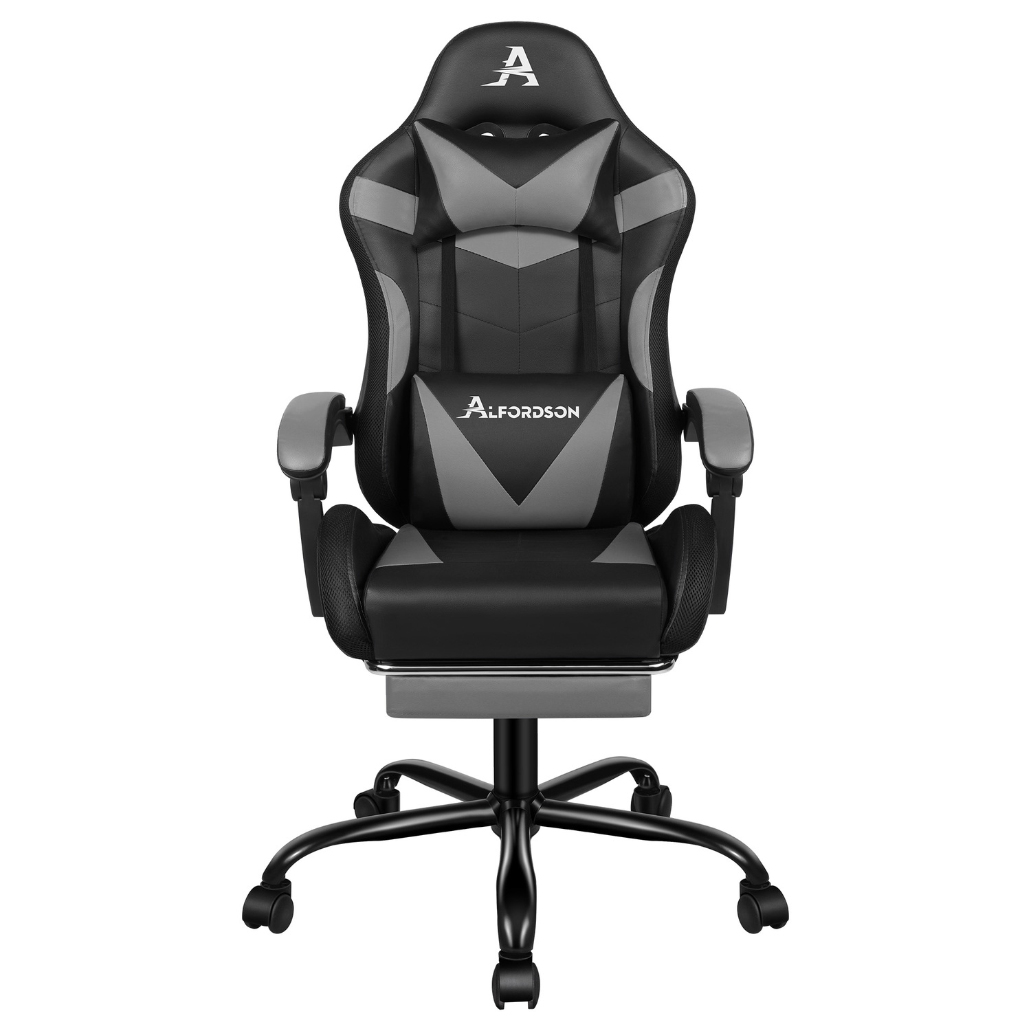 Delina LED Massage & Gaming Chair with Footrest