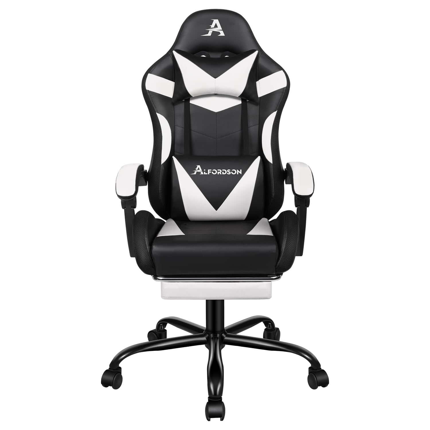 Delina LED Massage & Gaming Chair with Footrest