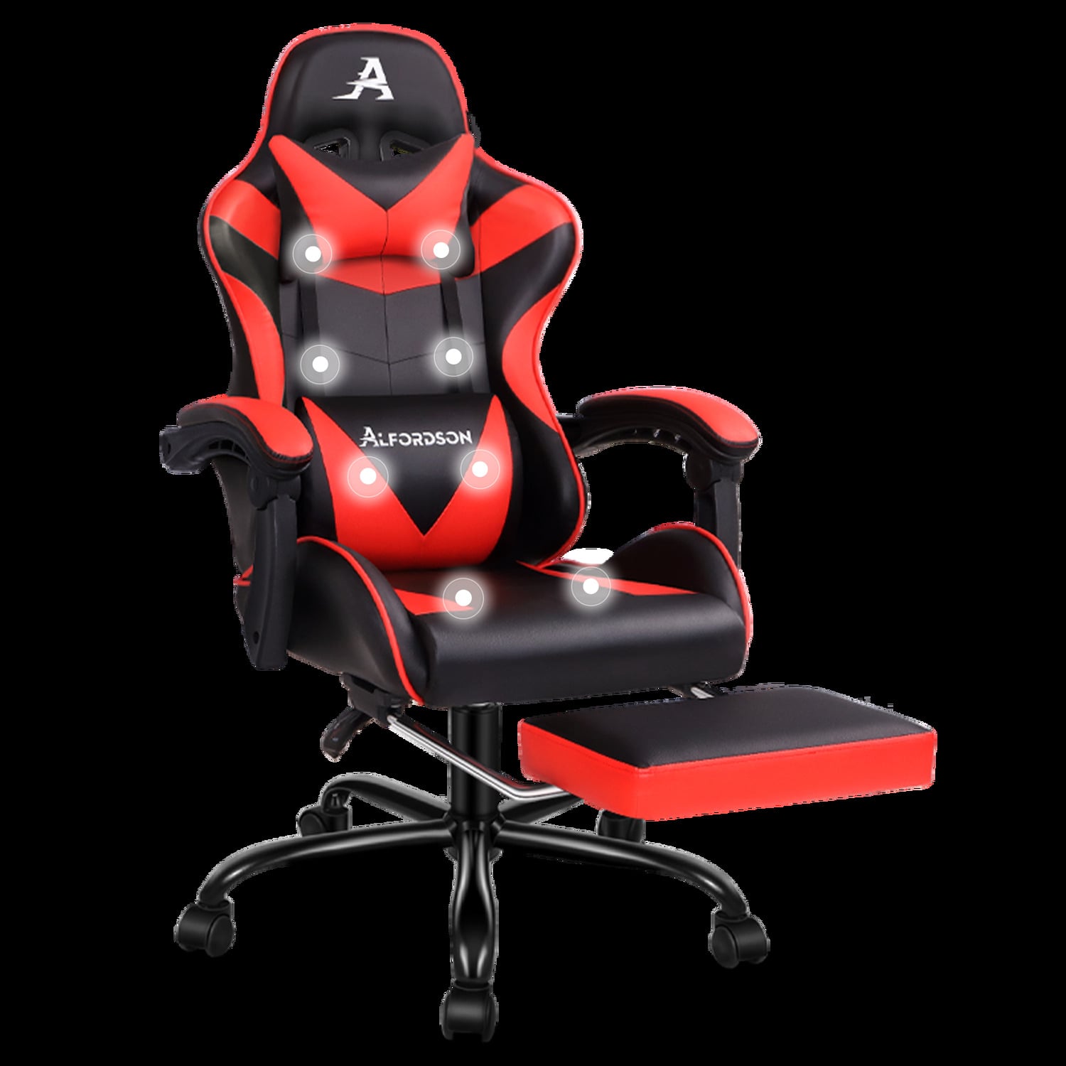 Aeruth Massage & Gaming Chair with Footrest