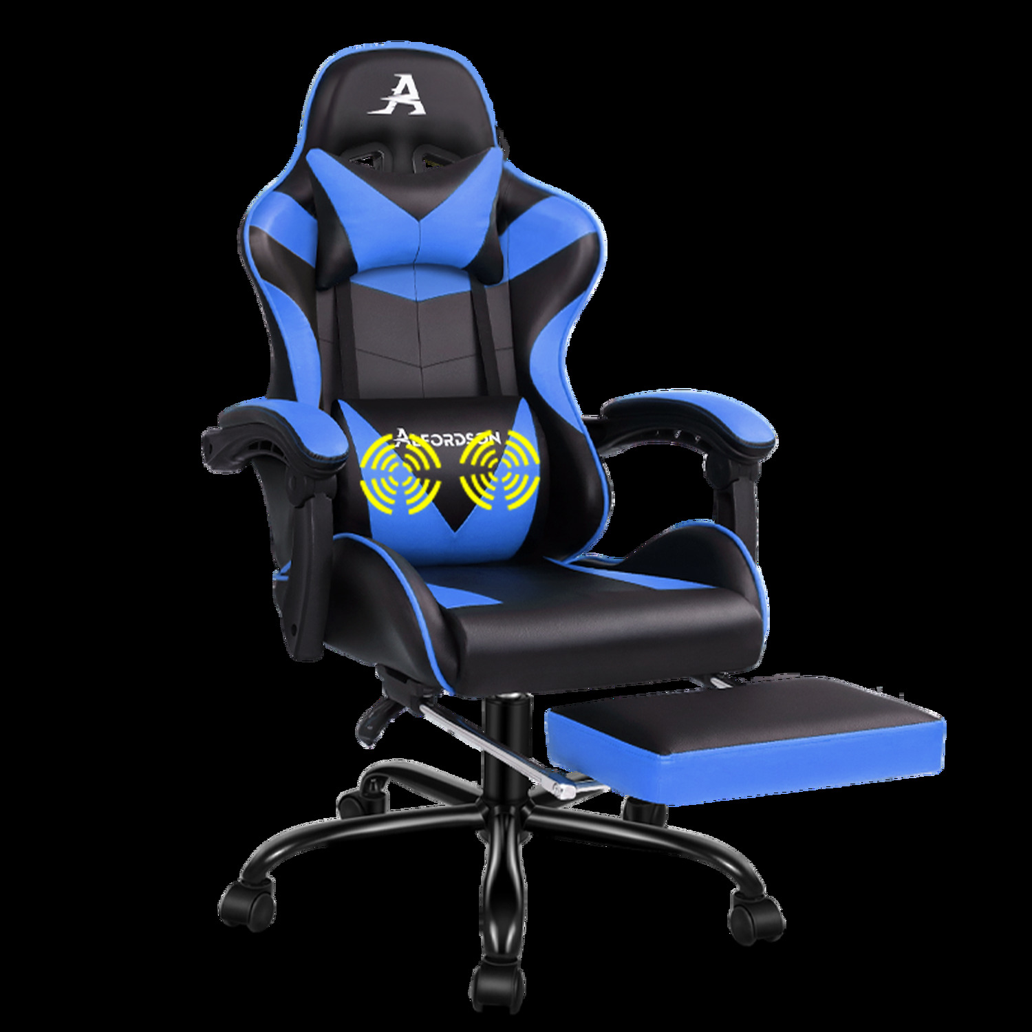 Darius Faux Leather Gaming Chair with Lumbar Massage