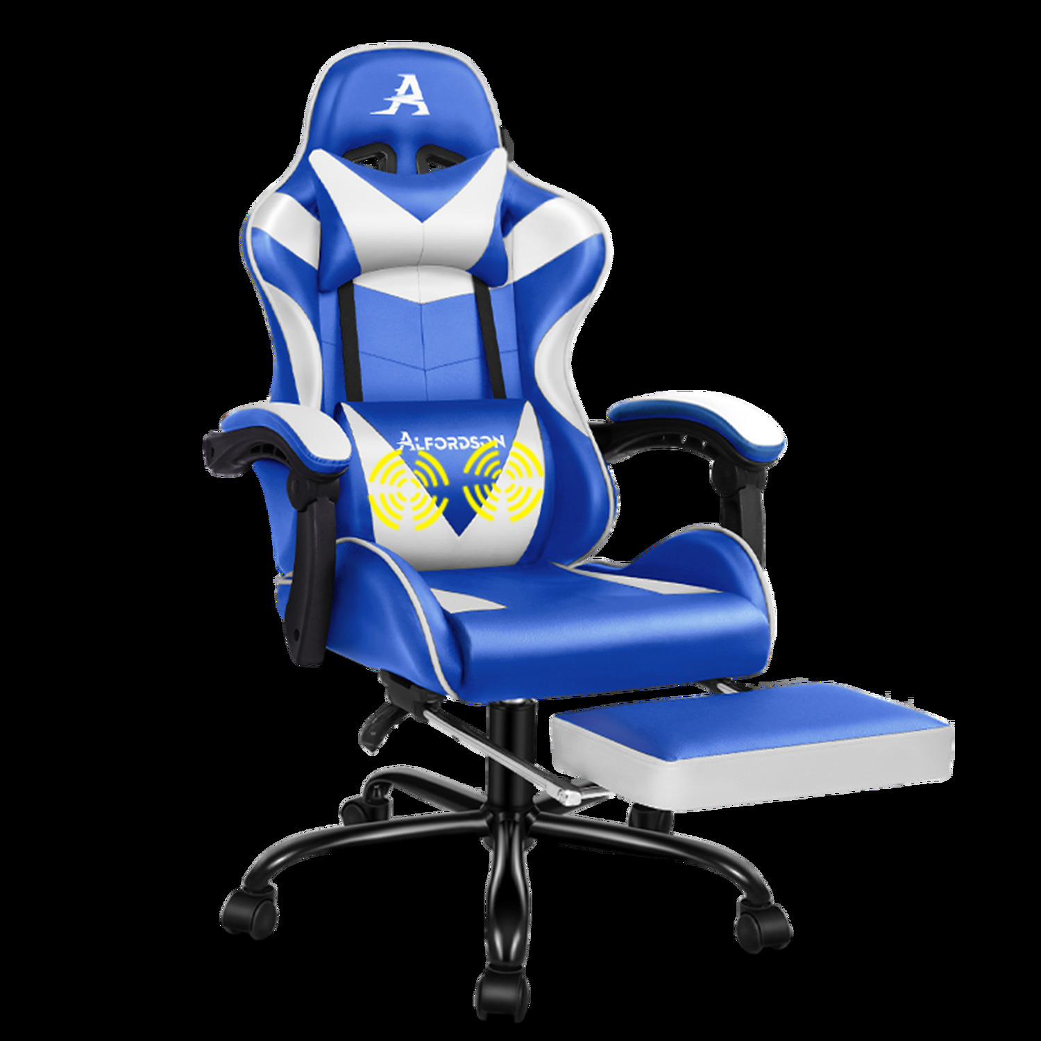 Darius Faux Leather Gaming Chair with Lumbar Massage