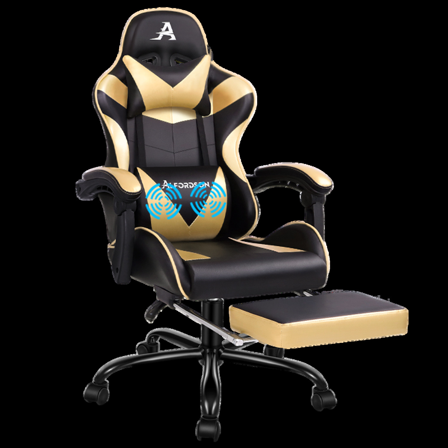 Darius Faux Leather Gaming Chair with Lumbar Massage