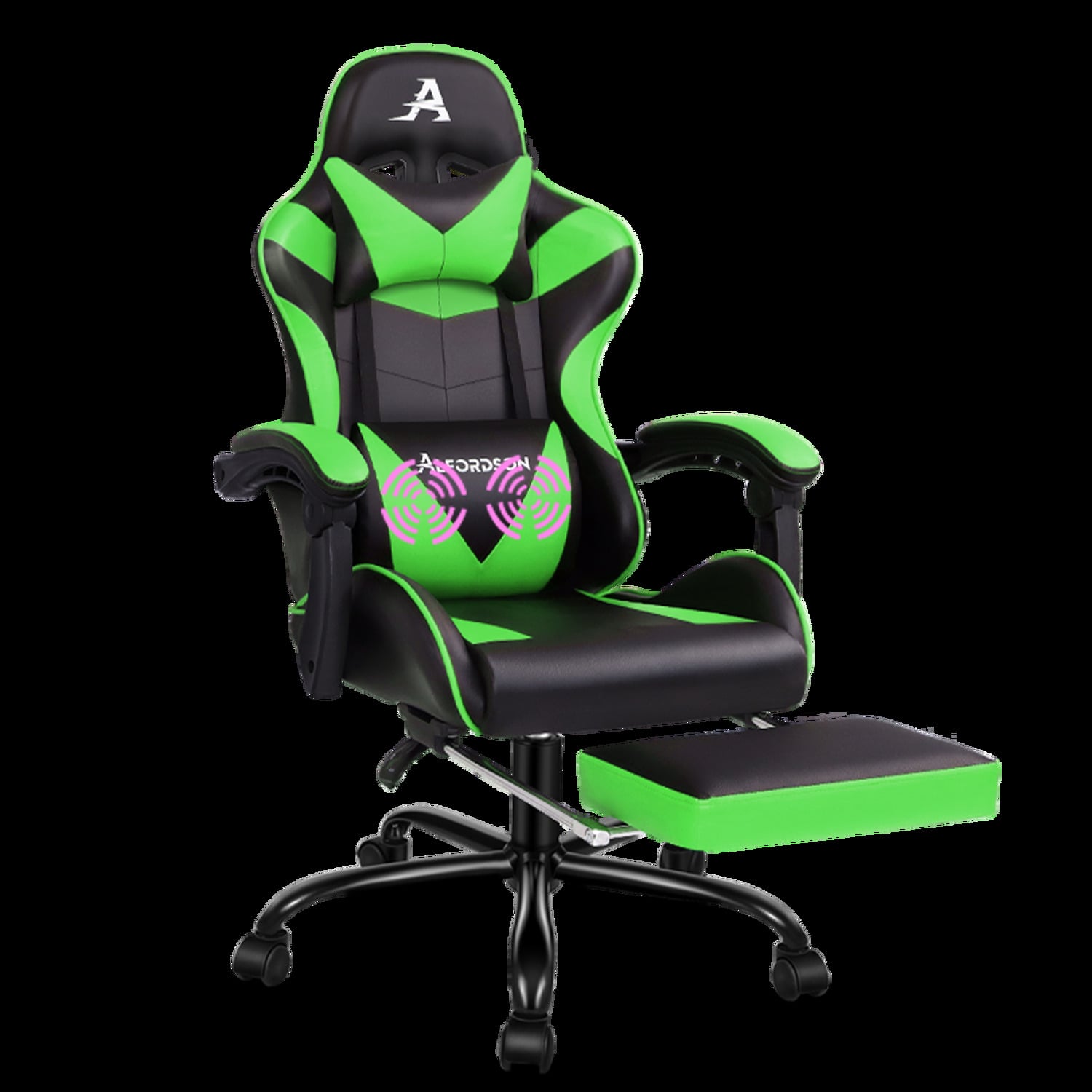Darius Faux Leather Gaming Chair with Lumbar Massage