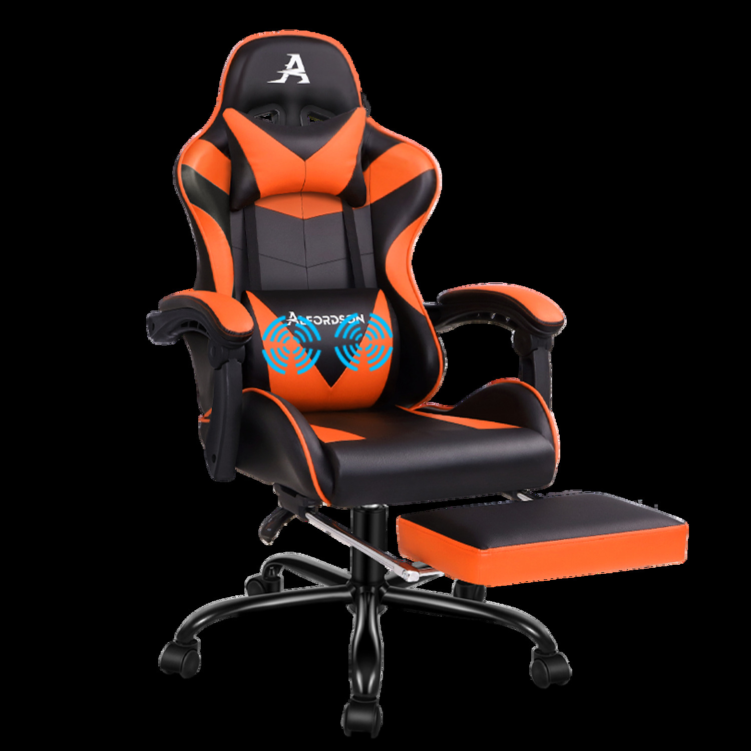Darius Faux Leather Gaming Chair with Lumbar Massage