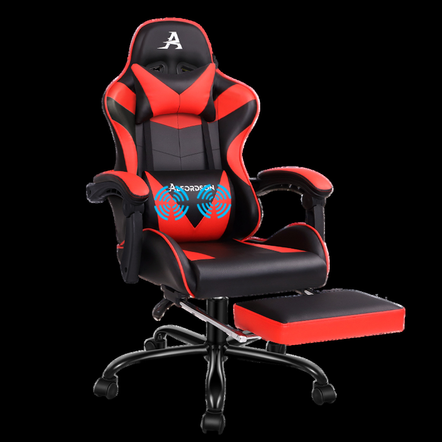Darius Faux Leather Gaming Chair with Lumbar Massage