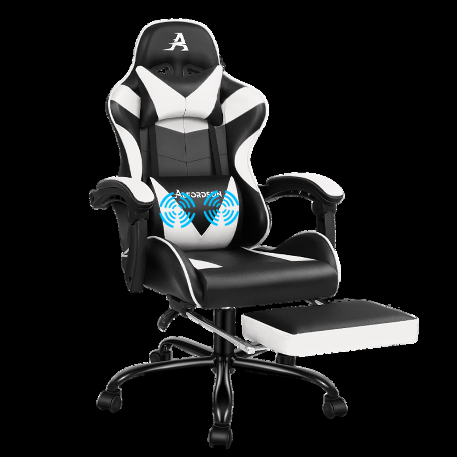 Darius Faux Leather Gaming Chair with Lumbar Massage