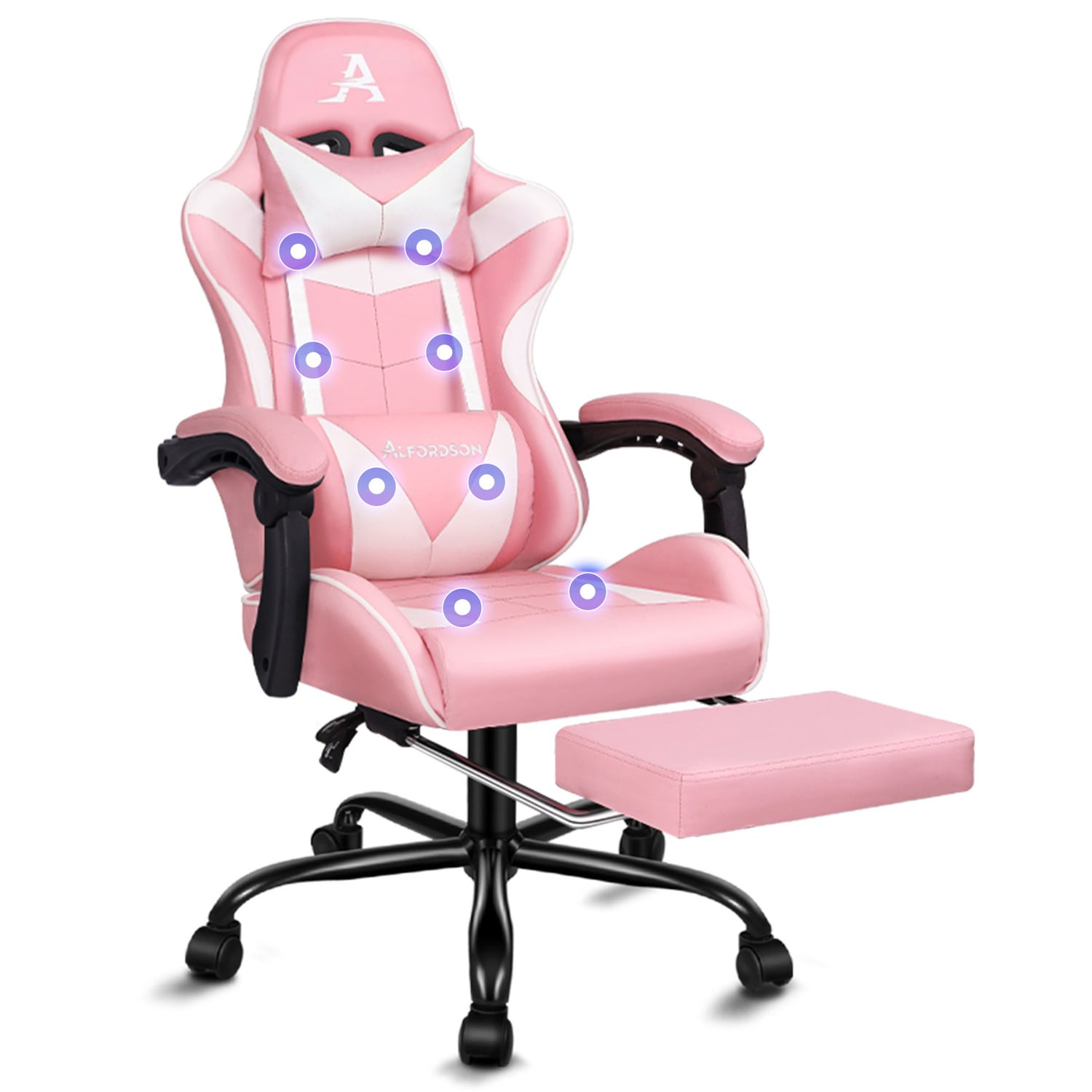 Aeruth Massage & Gaming Chair with Footrest