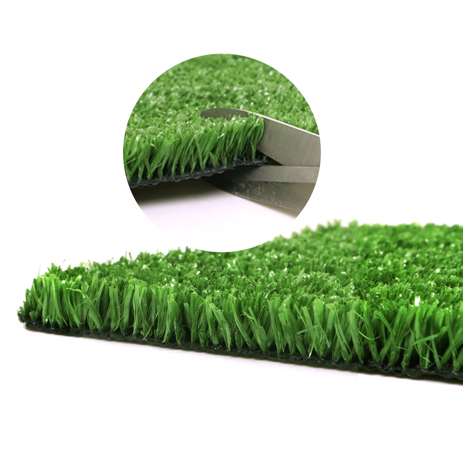 Olive Green Low Pile Artificial Grass