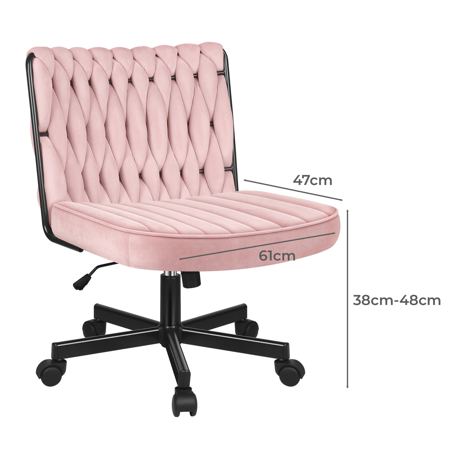 Eliska Velvet Swivel Home Office Chair