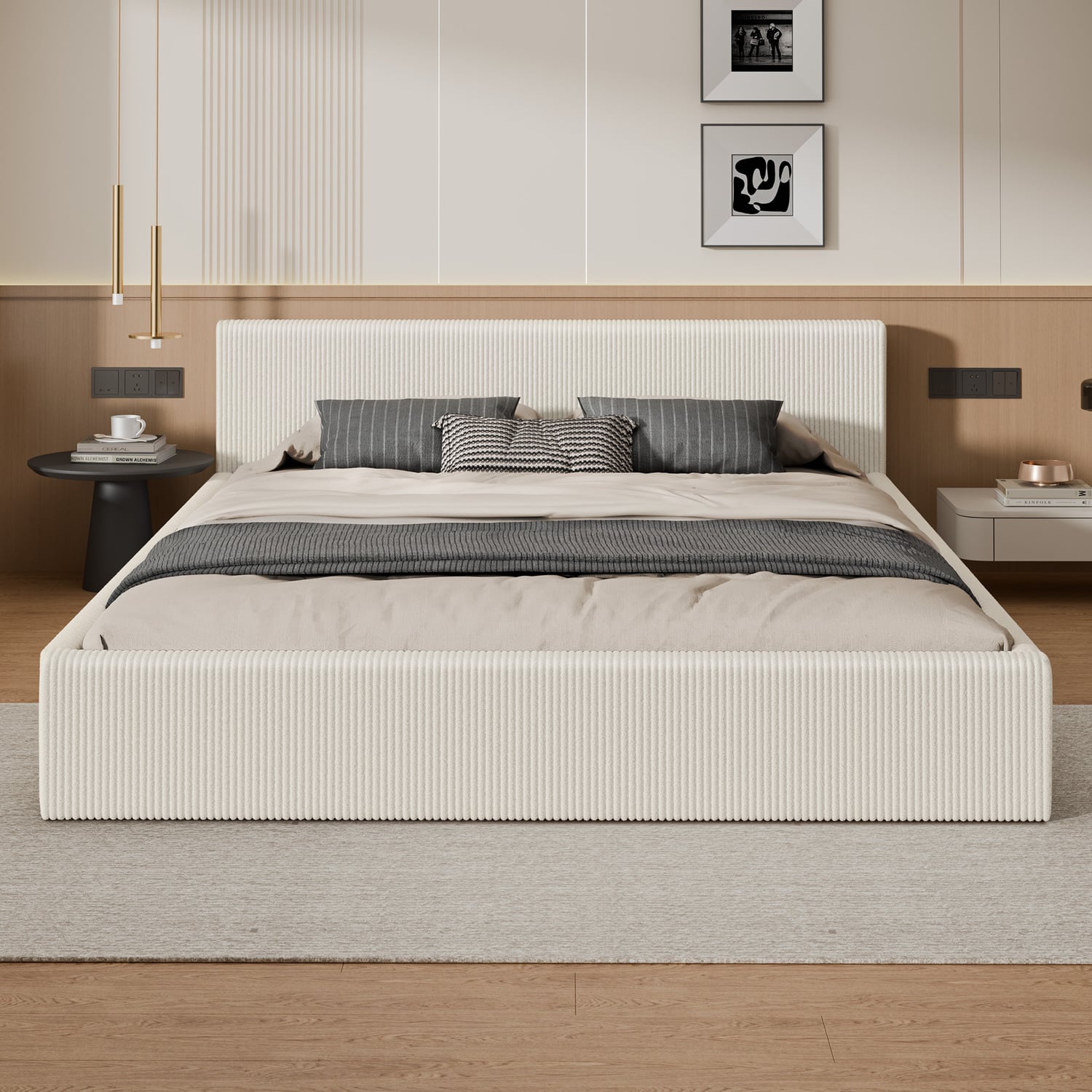 Adeline Corduroy Bed Frame