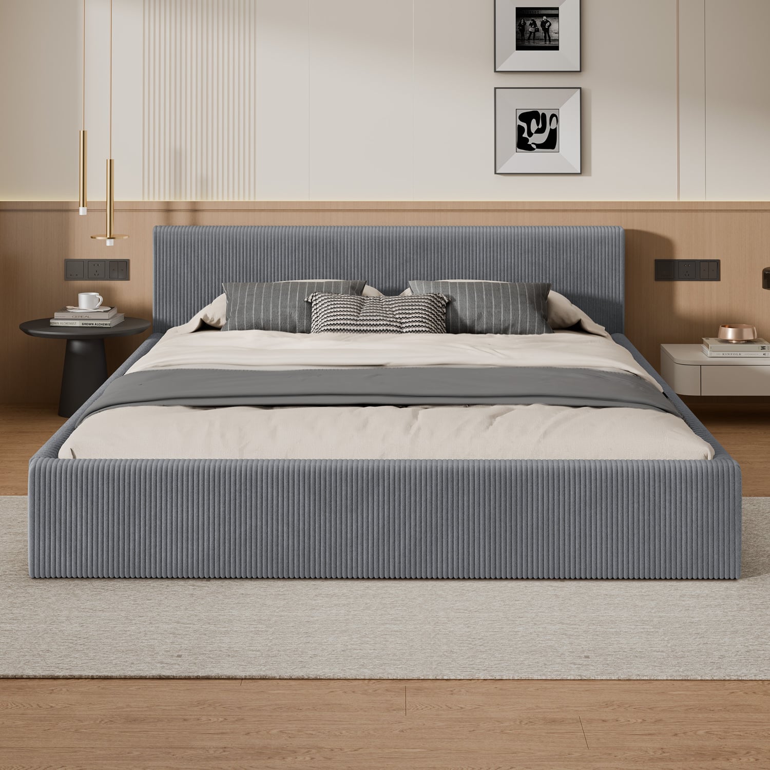 Adeline Corduroy Bed Frame