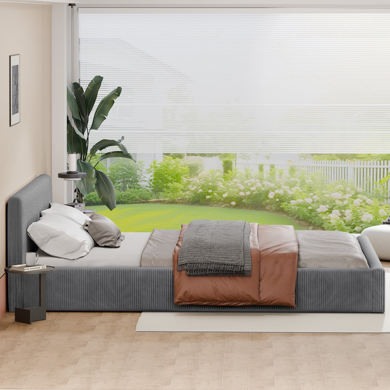 Adeline Corduroy Bed Frame