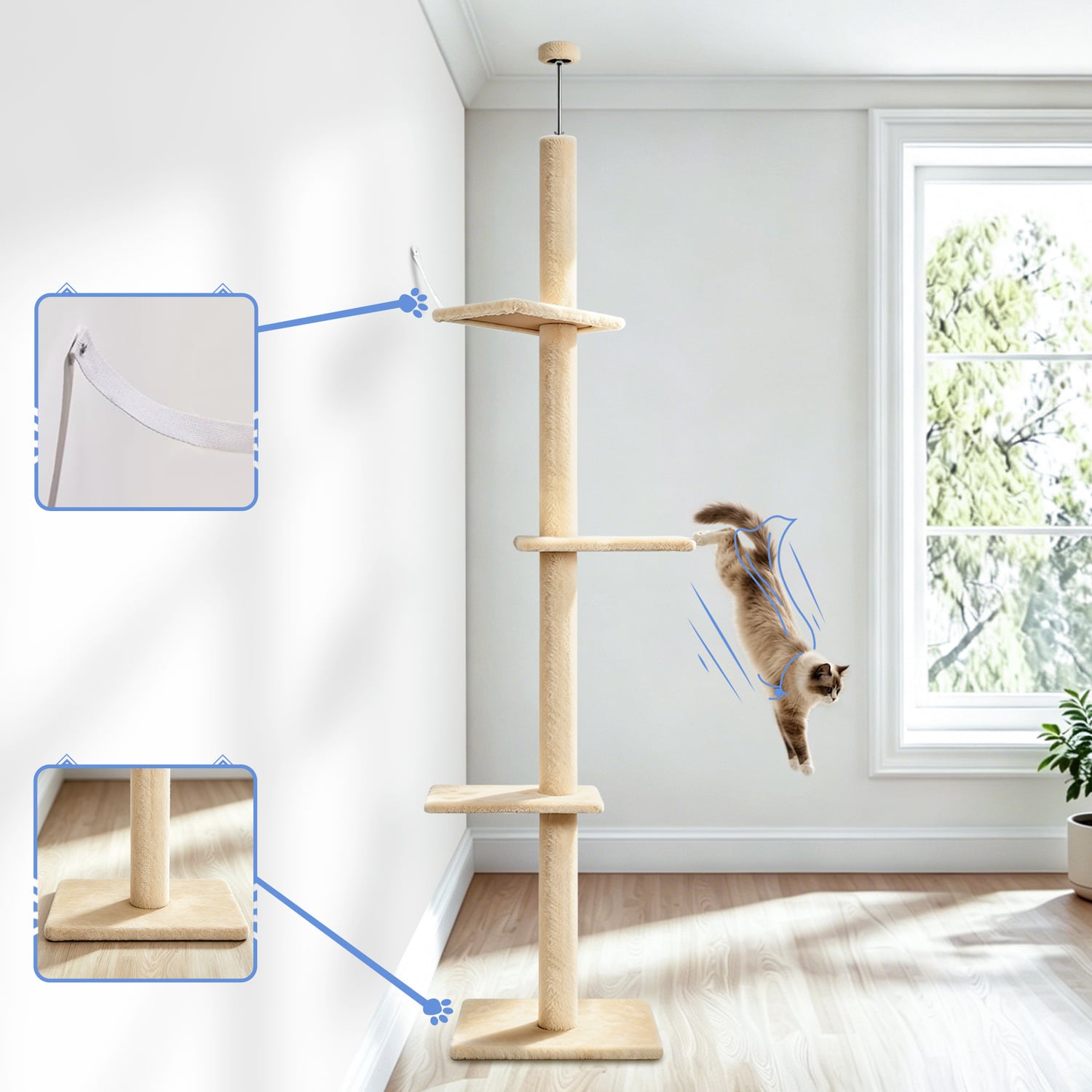 286cm Cecil Cat Tree