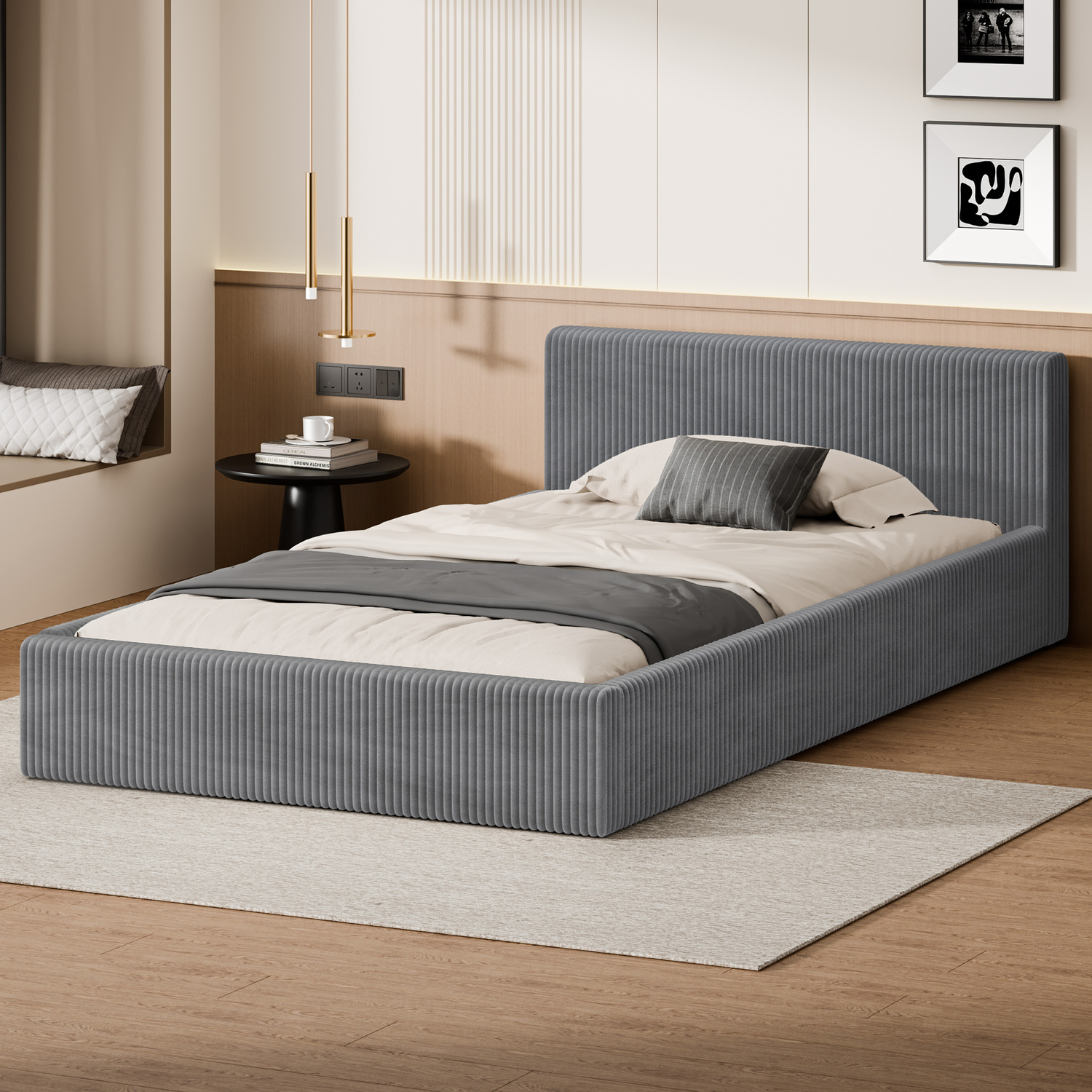 Adeline Corduroy Bed Frame