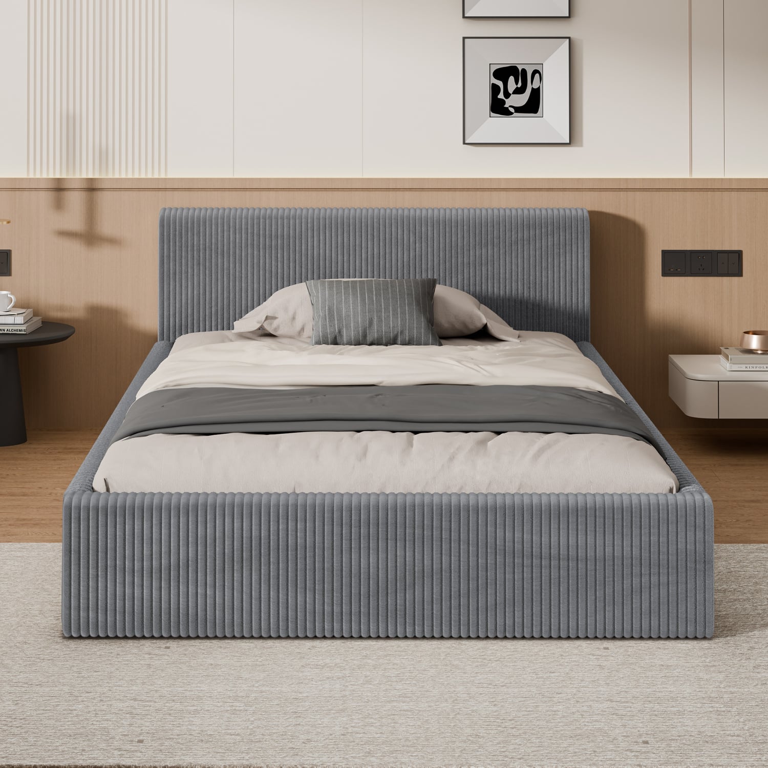 Adeline Corduroy Bed Frame