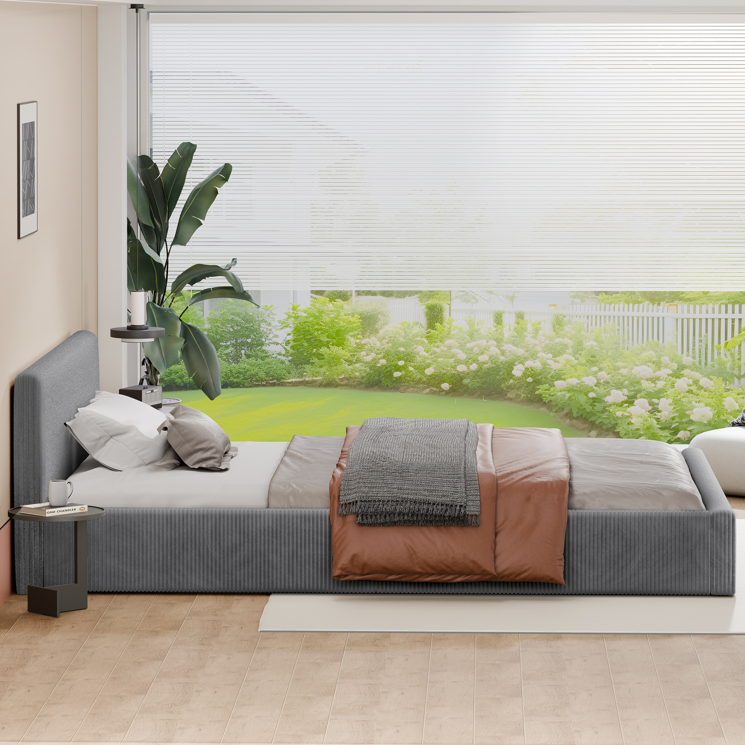 Adeline Corduroy Bed Frame