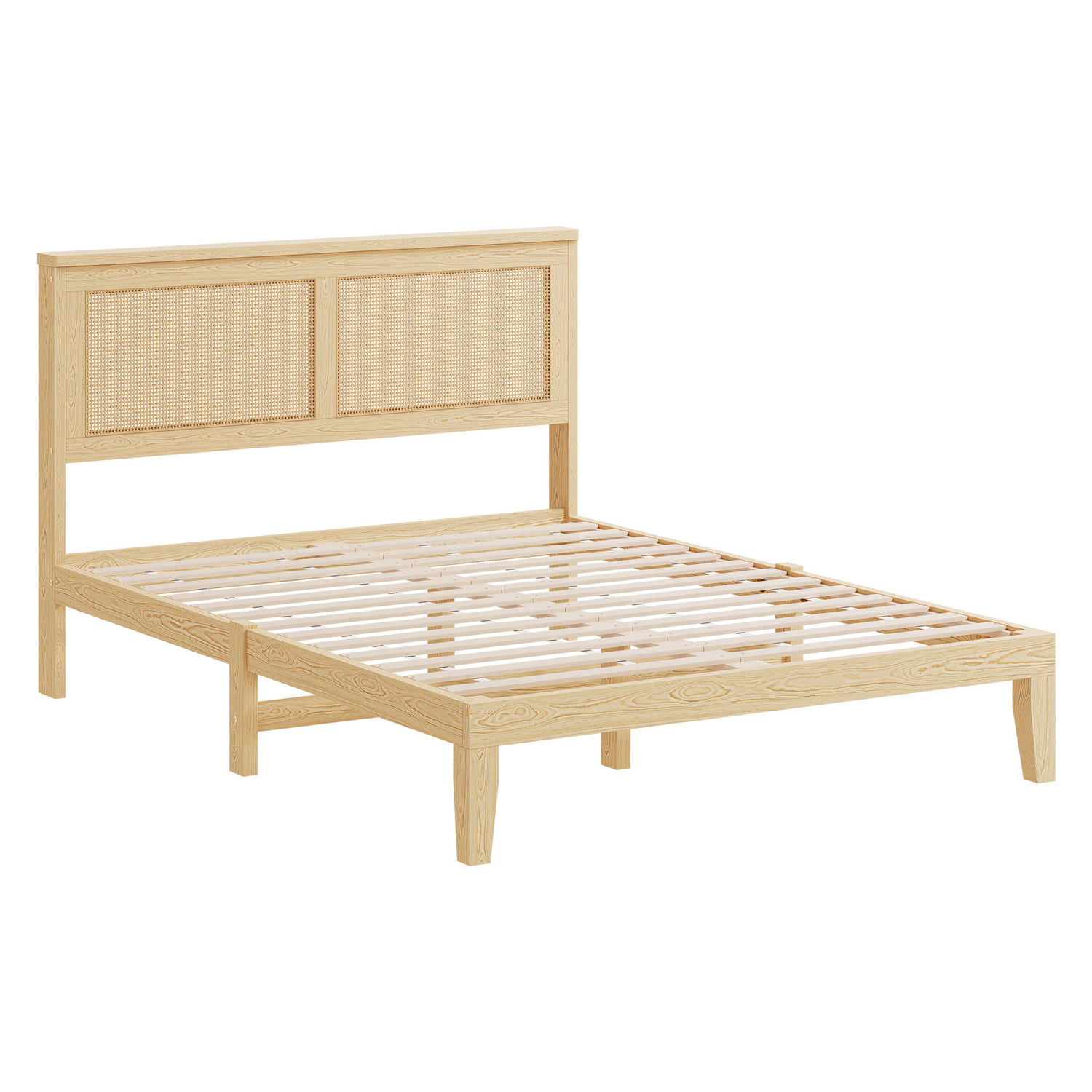 Diaz Rattan Platform Bed