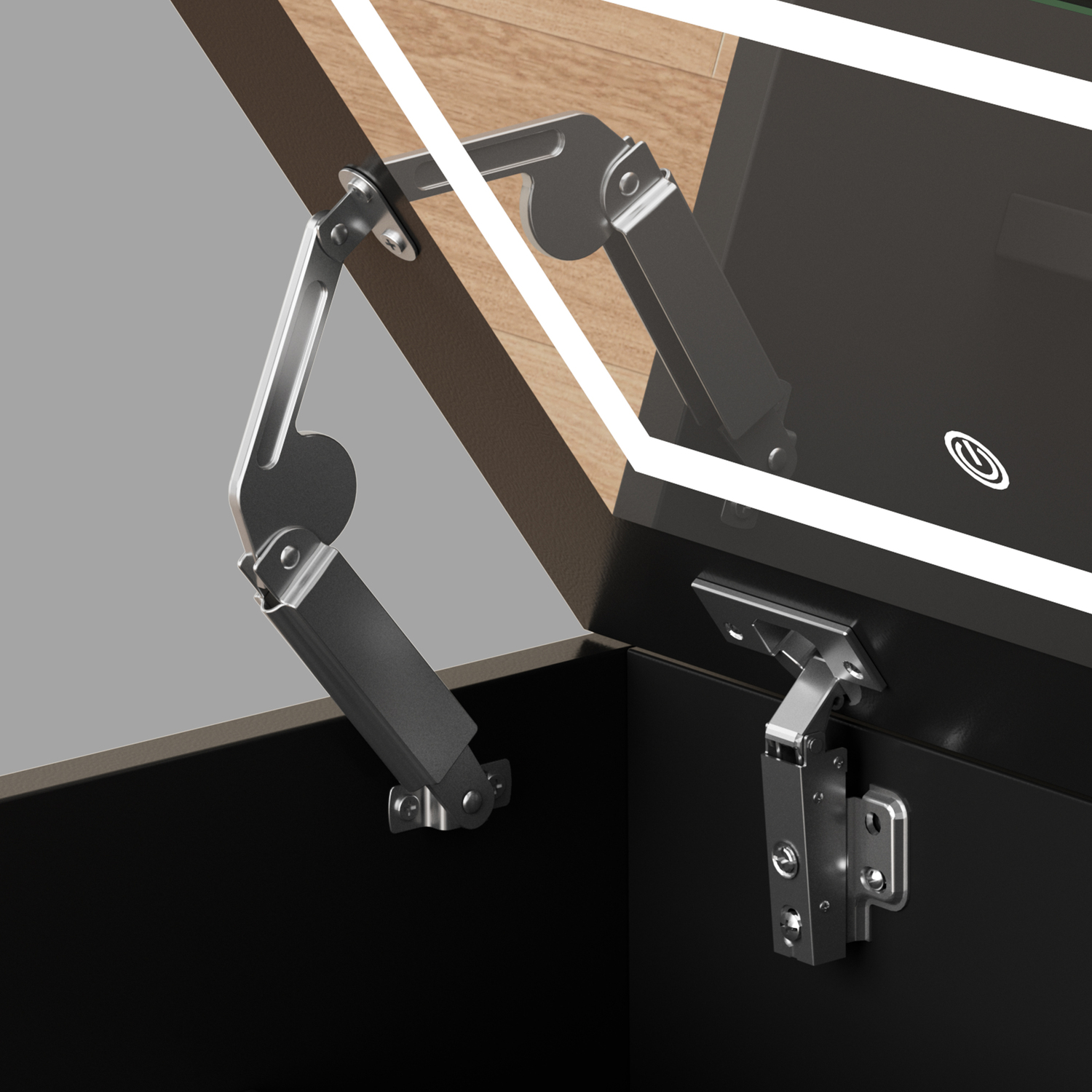 2 Piece Cassian LED Dressing Table & Stool Set