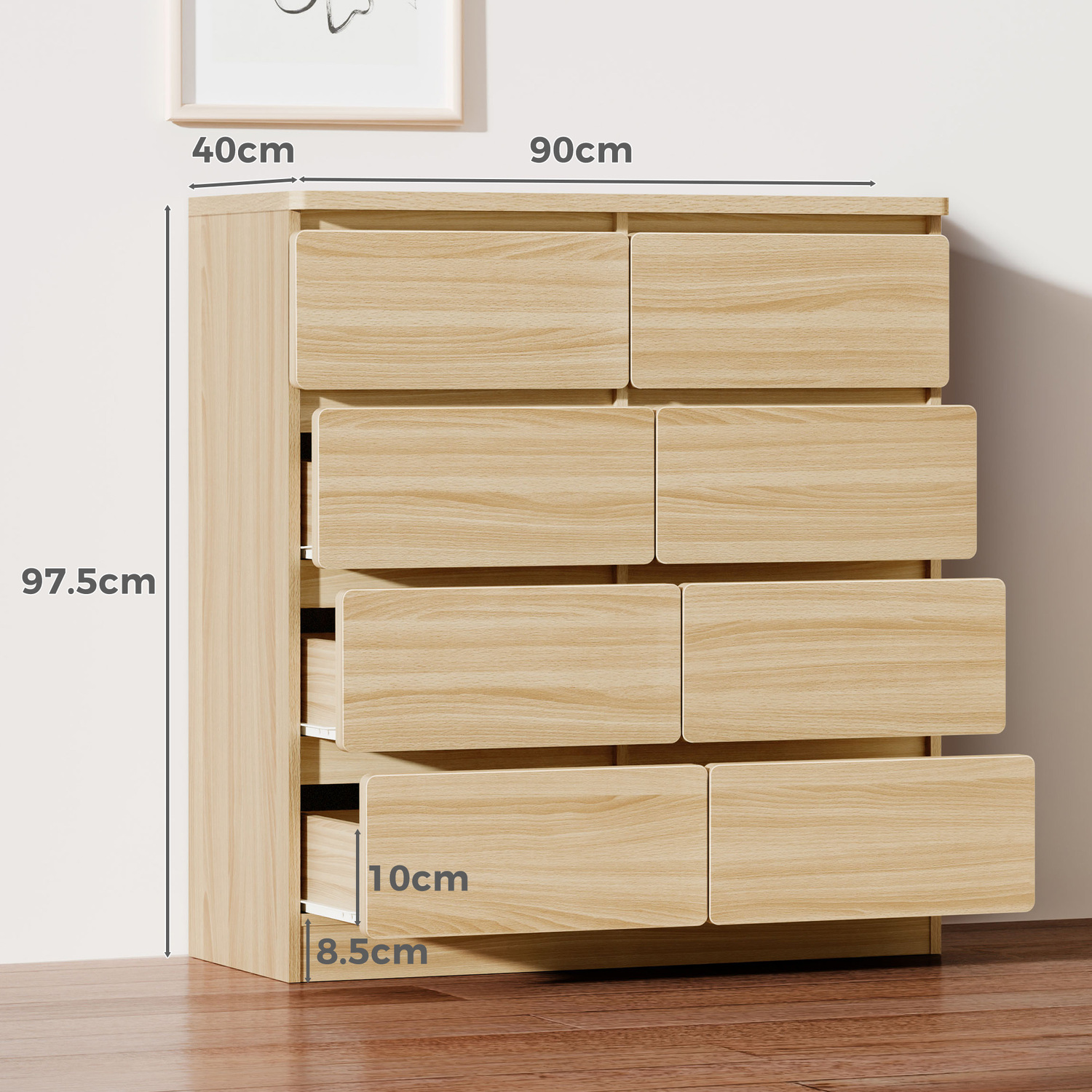 Desmond 8 Drawer Chest