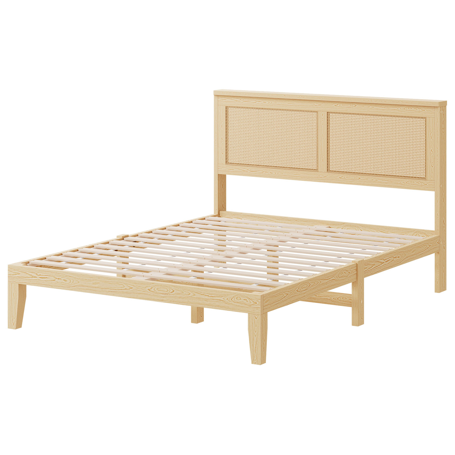 Diaz Rattan Platform Bed