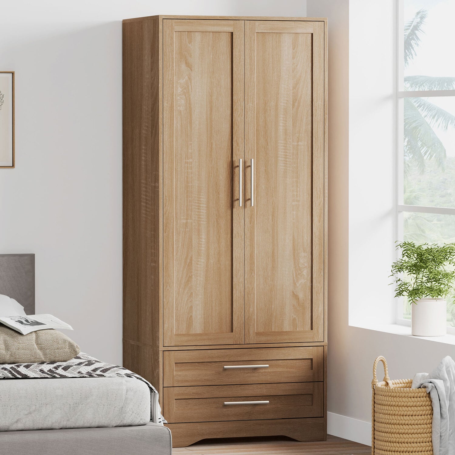 Amelia 2 Drawer 2 Door Wardrobe