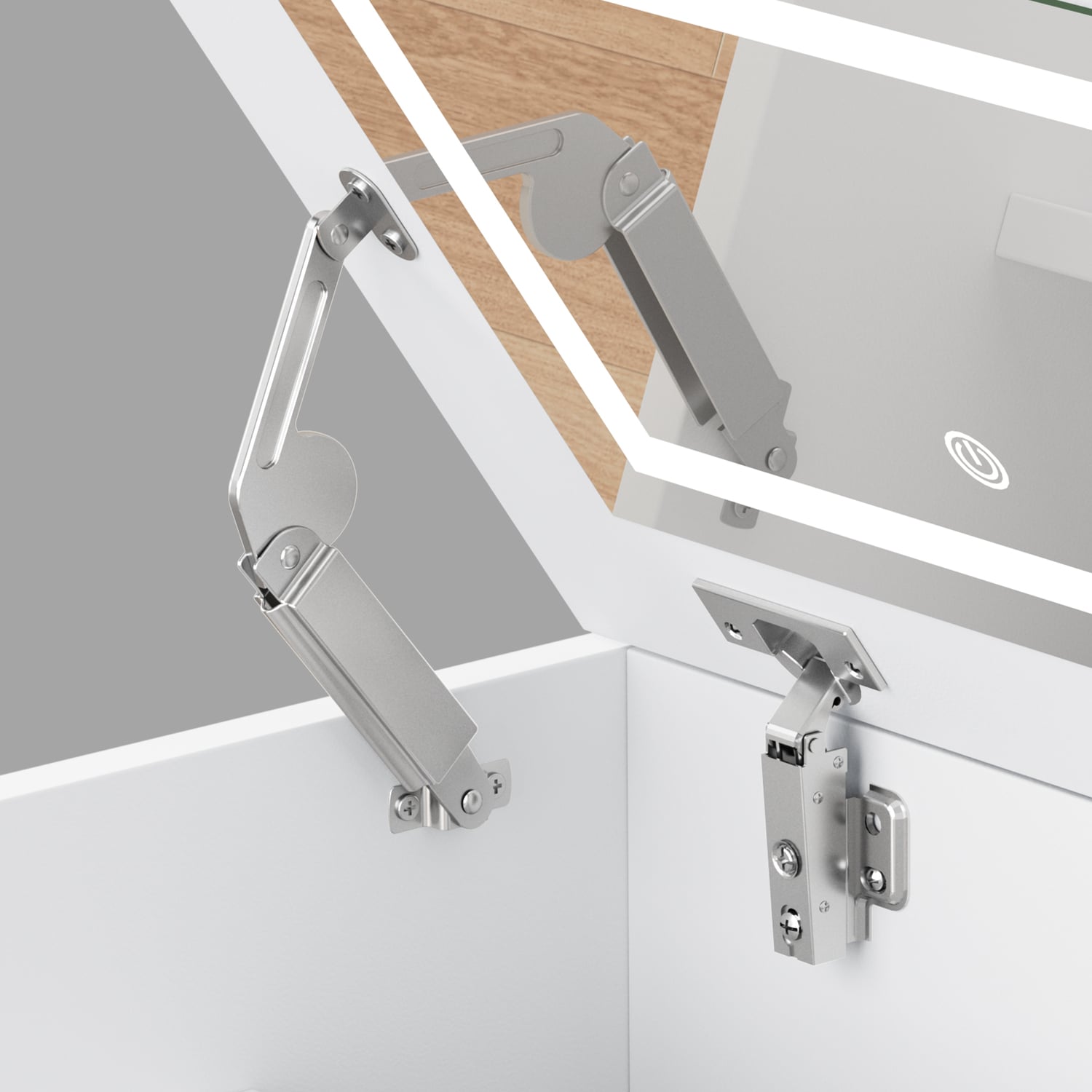 2 Piece Cassian LED Dressing Table & Stool Set