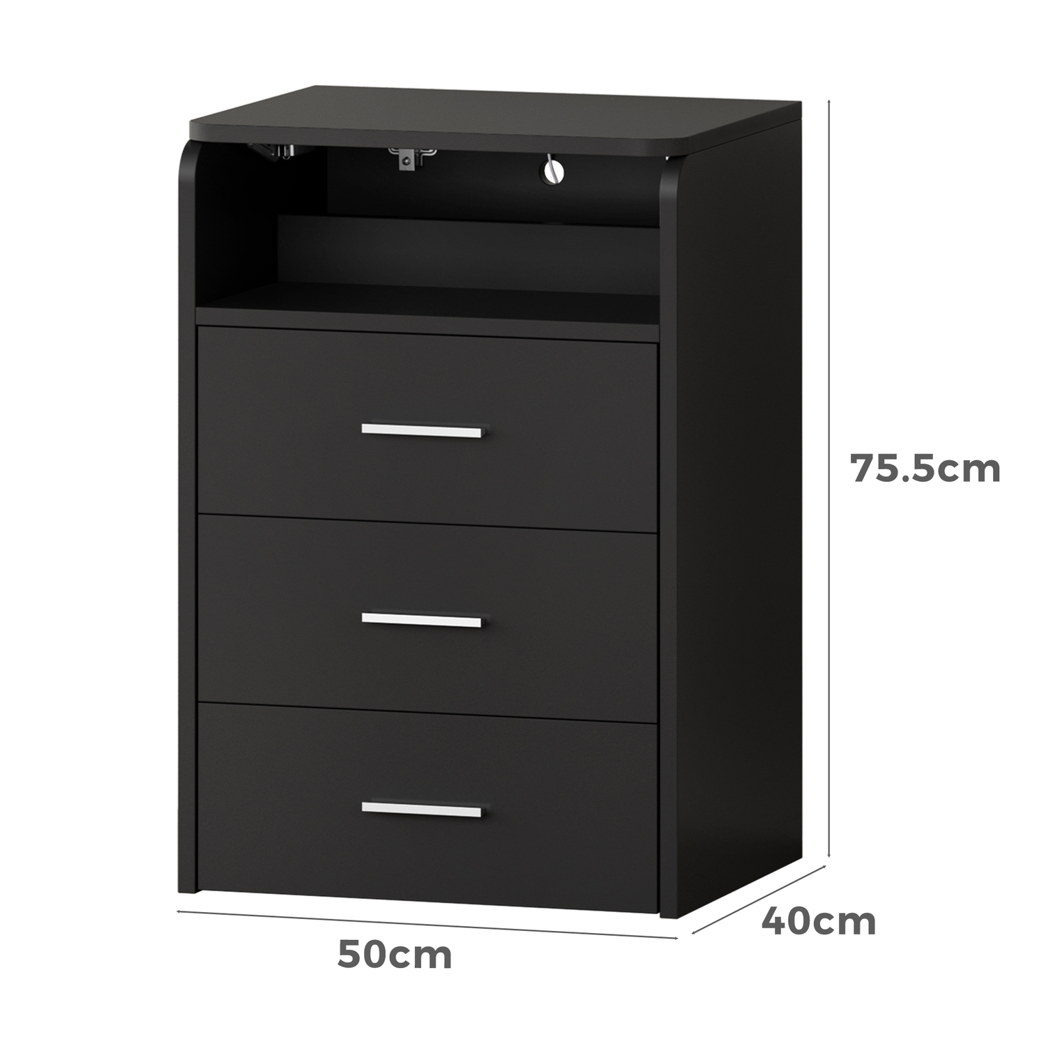 2 Piece Cassian LED Dressing Table & Stool Set