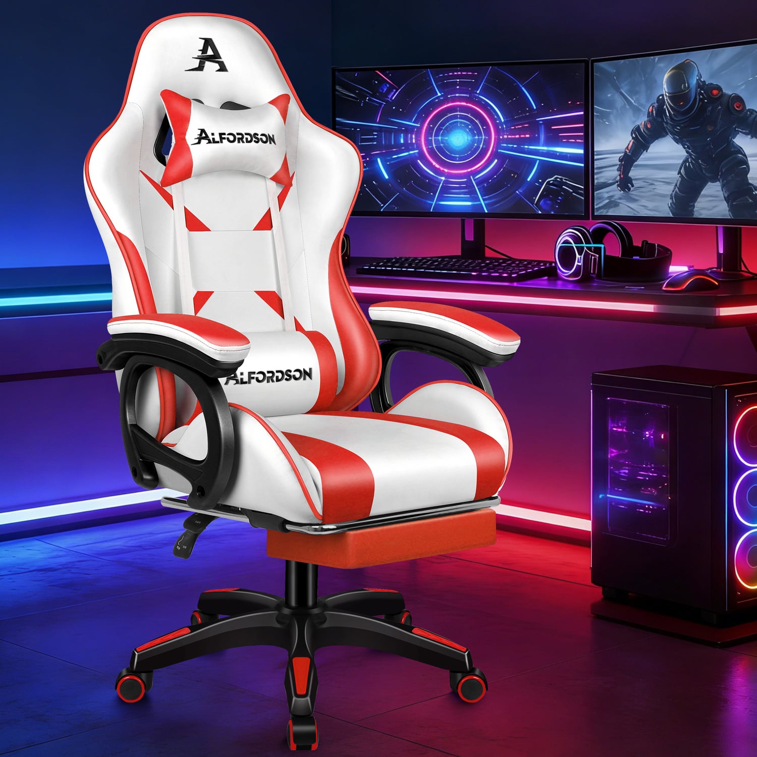 Kostis Gaming Massage Office Chair with Footrest