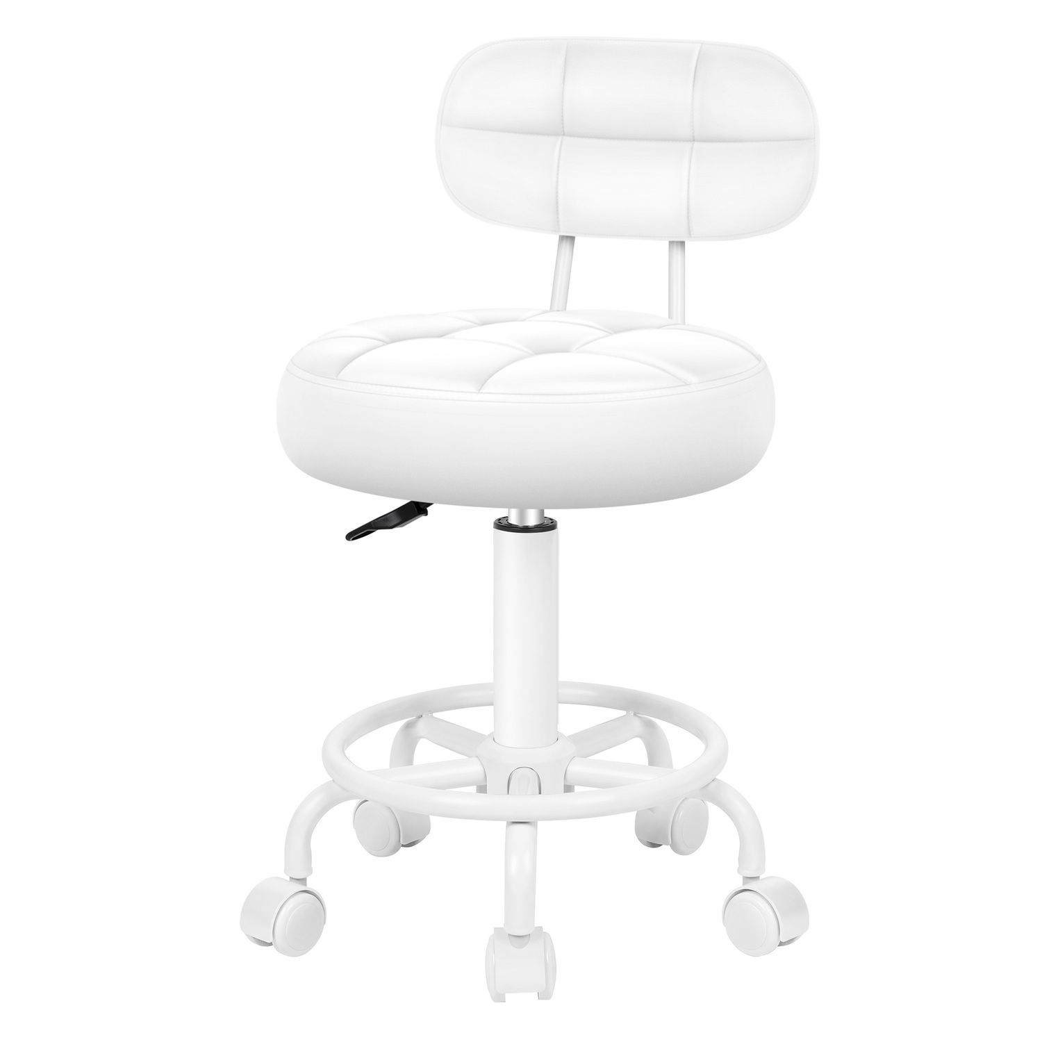 Lora Faux Leather Salon Stool