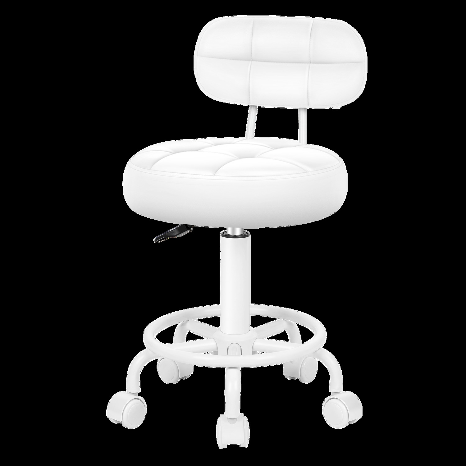 Lora Faux Leather Salon Stool