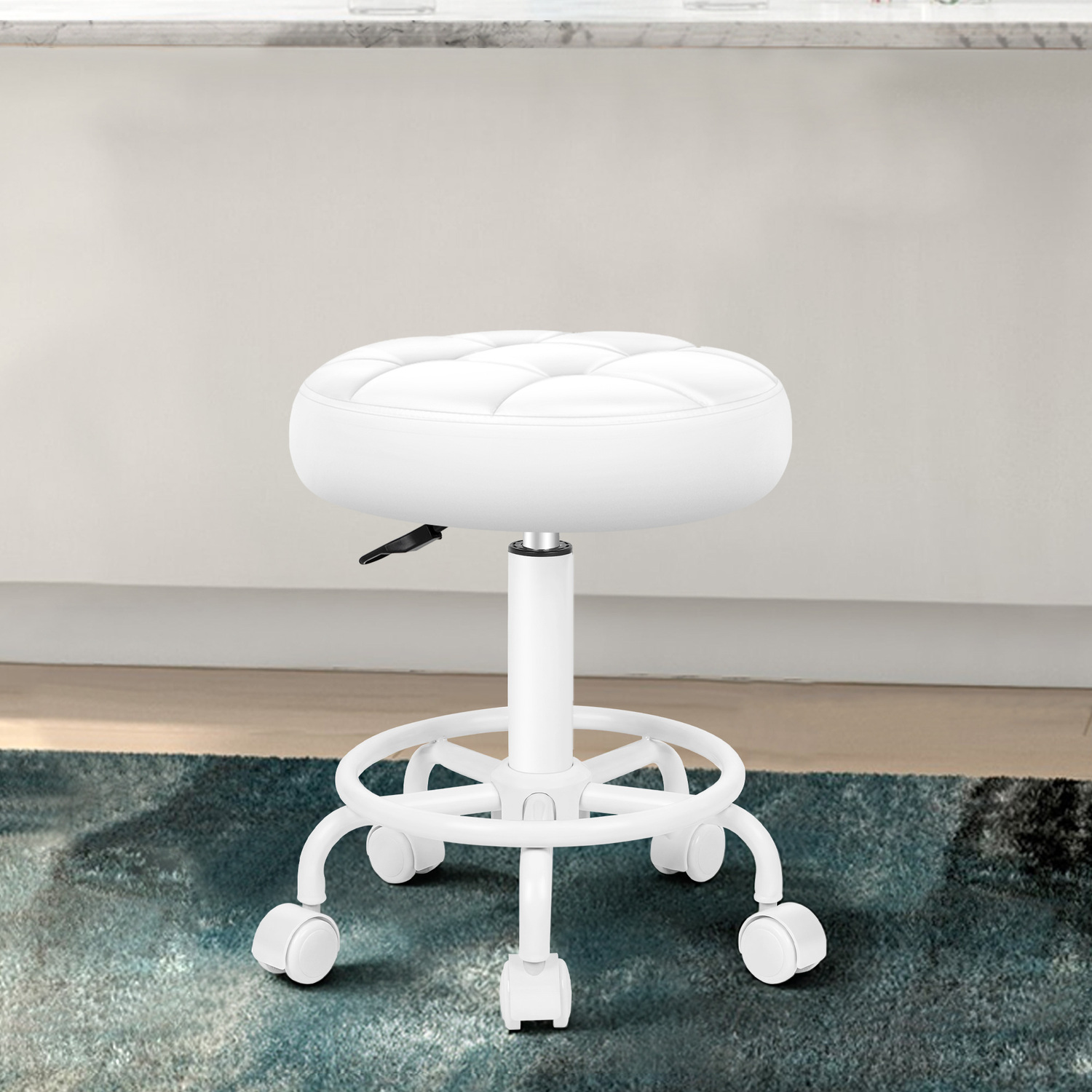 Zora Faux Leather Office/Salon Stool