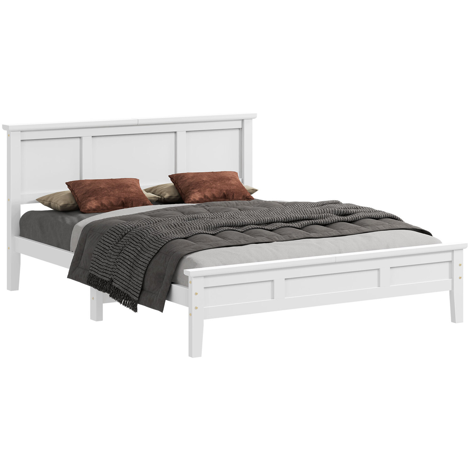 Norris Pine Wood Platform Bed