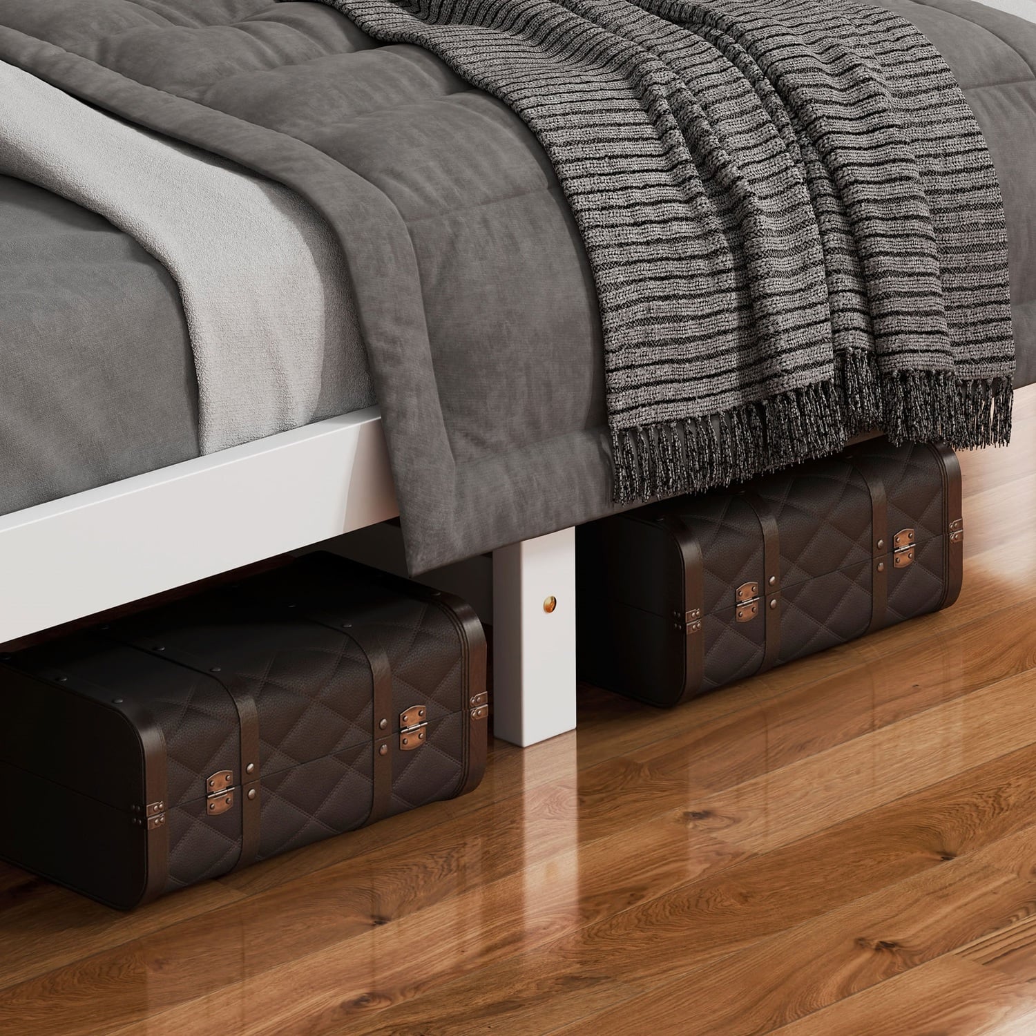 Norris Pine Wood Platform Bed