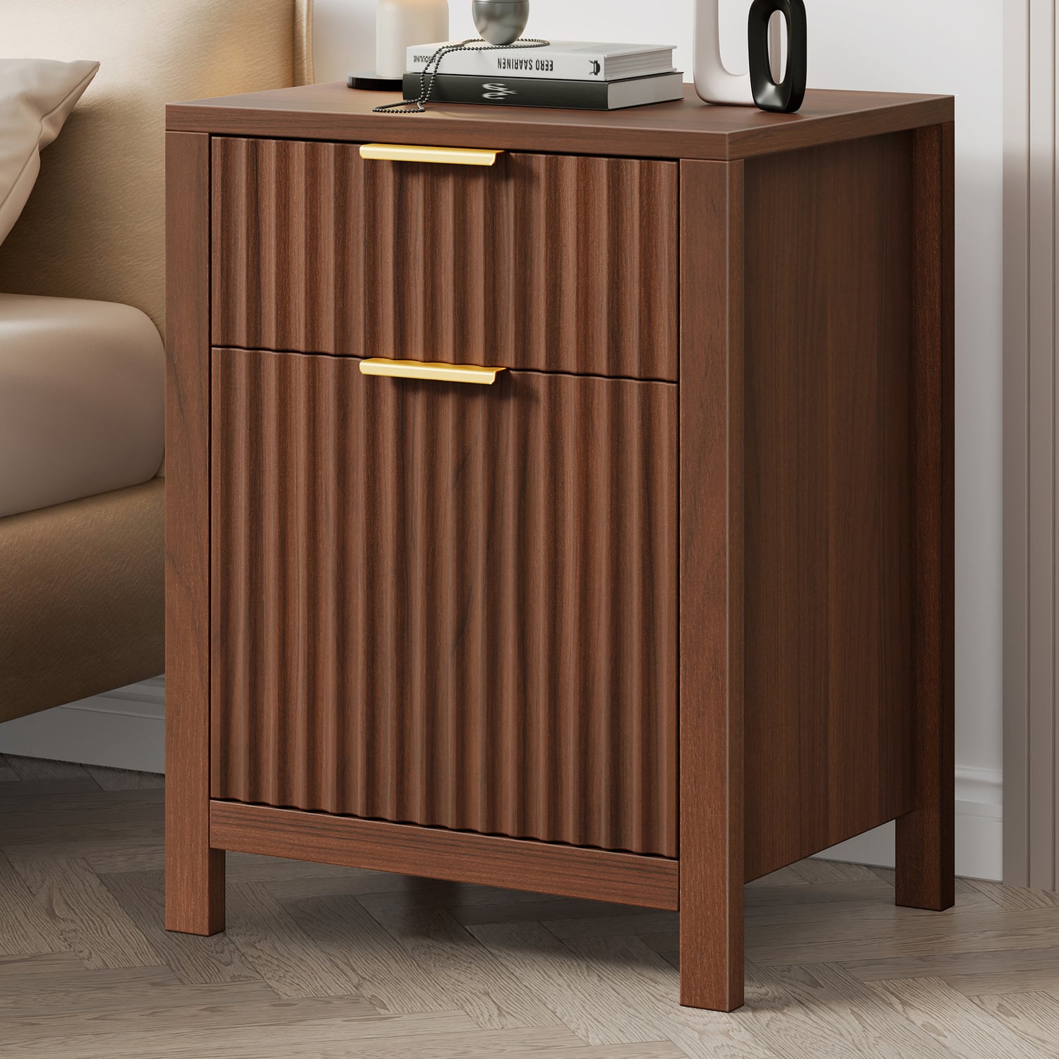 Lestat 2 Drawer Bedside Table