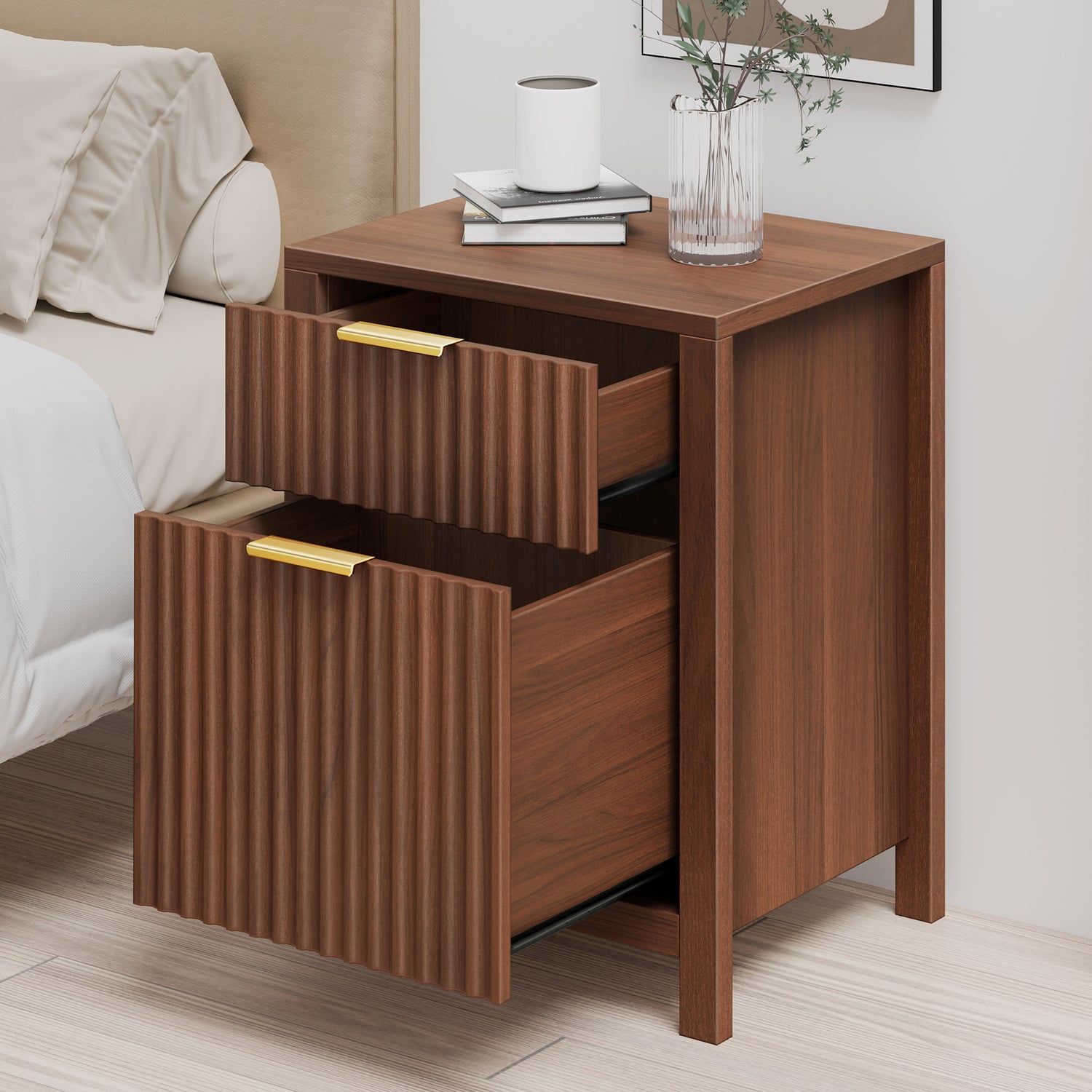 Lestat 2 Drawer Bedside Table