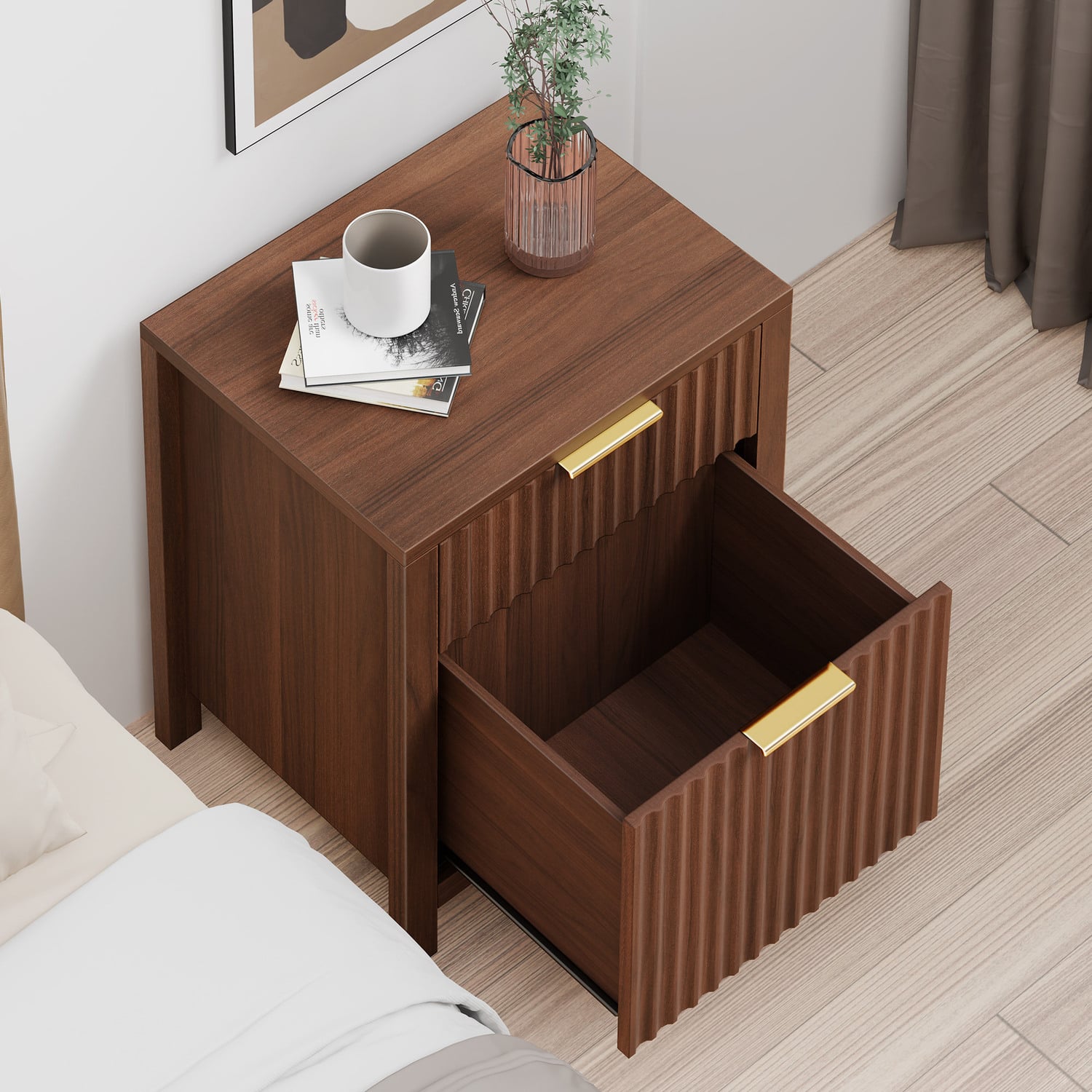 Lestat 2 Drawer Bedside Table