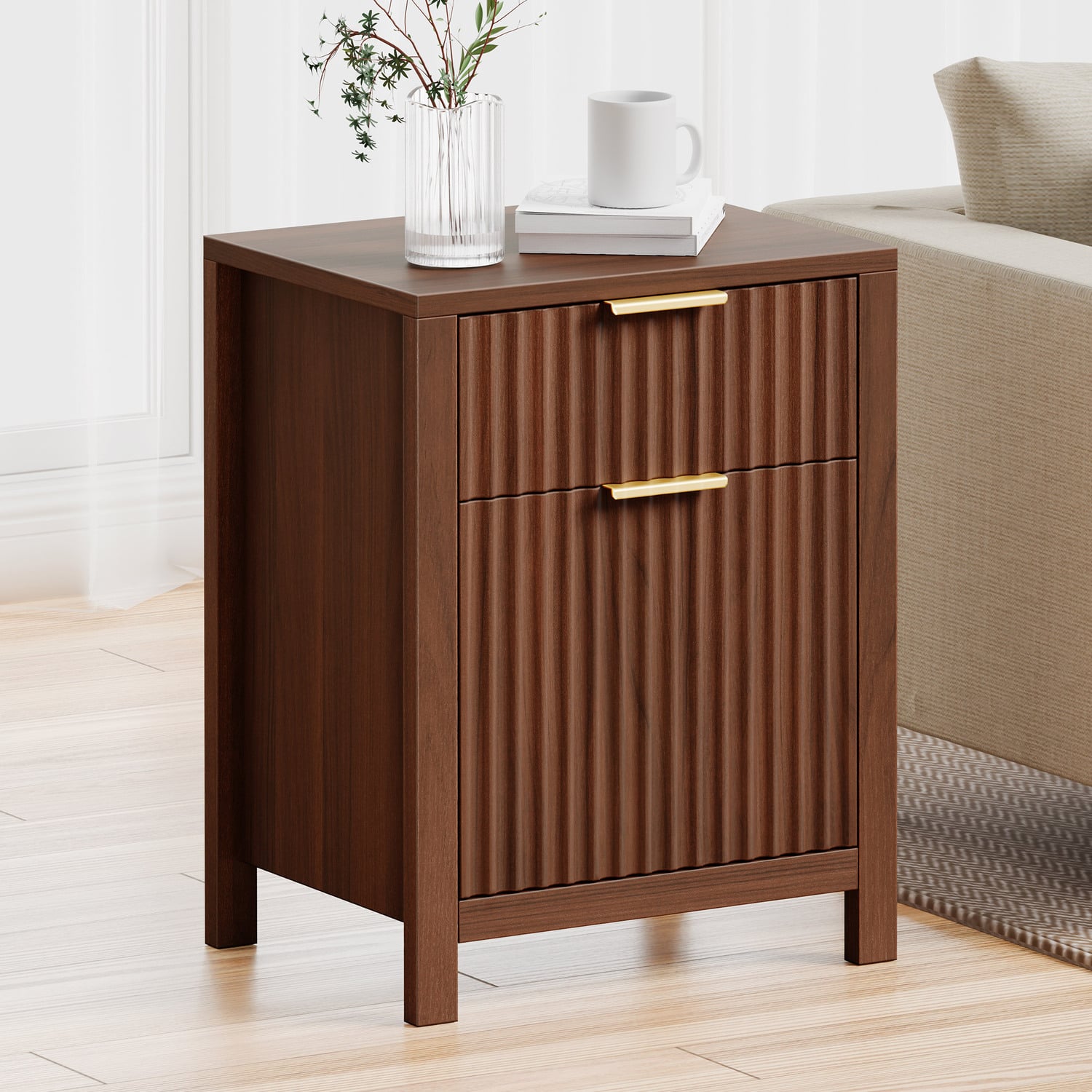Lestat 2 Drawer Bedside Table