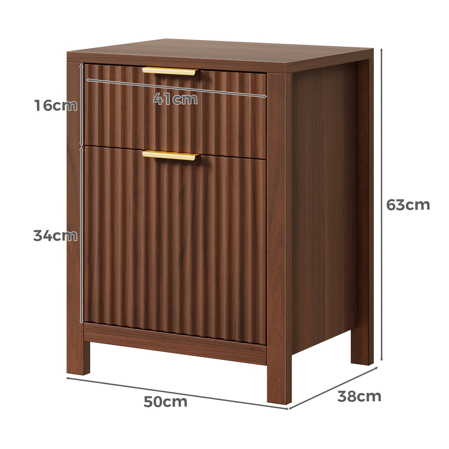 Lestat 2 Drawer Bedside Table