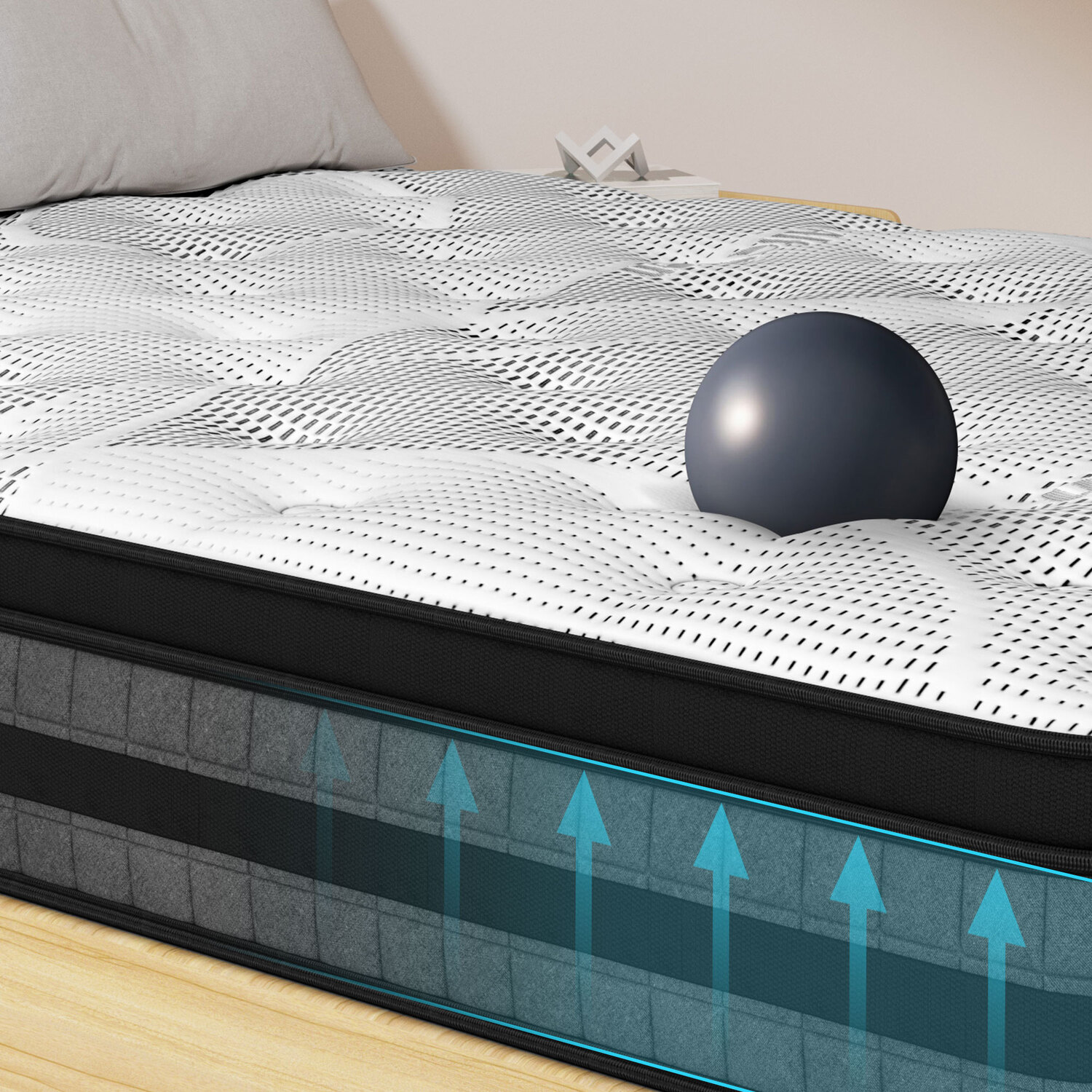 Medium Tiara Bonnell Spring Mattress