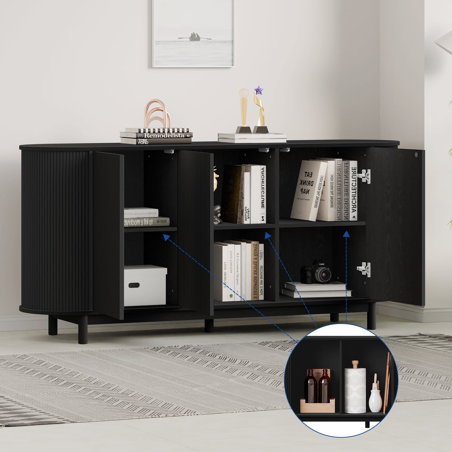 Rex 3 Door Sideboard Buffet