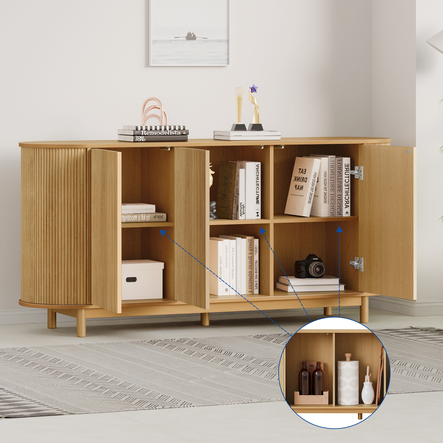 Rex 3 Door Sideboard Buffet