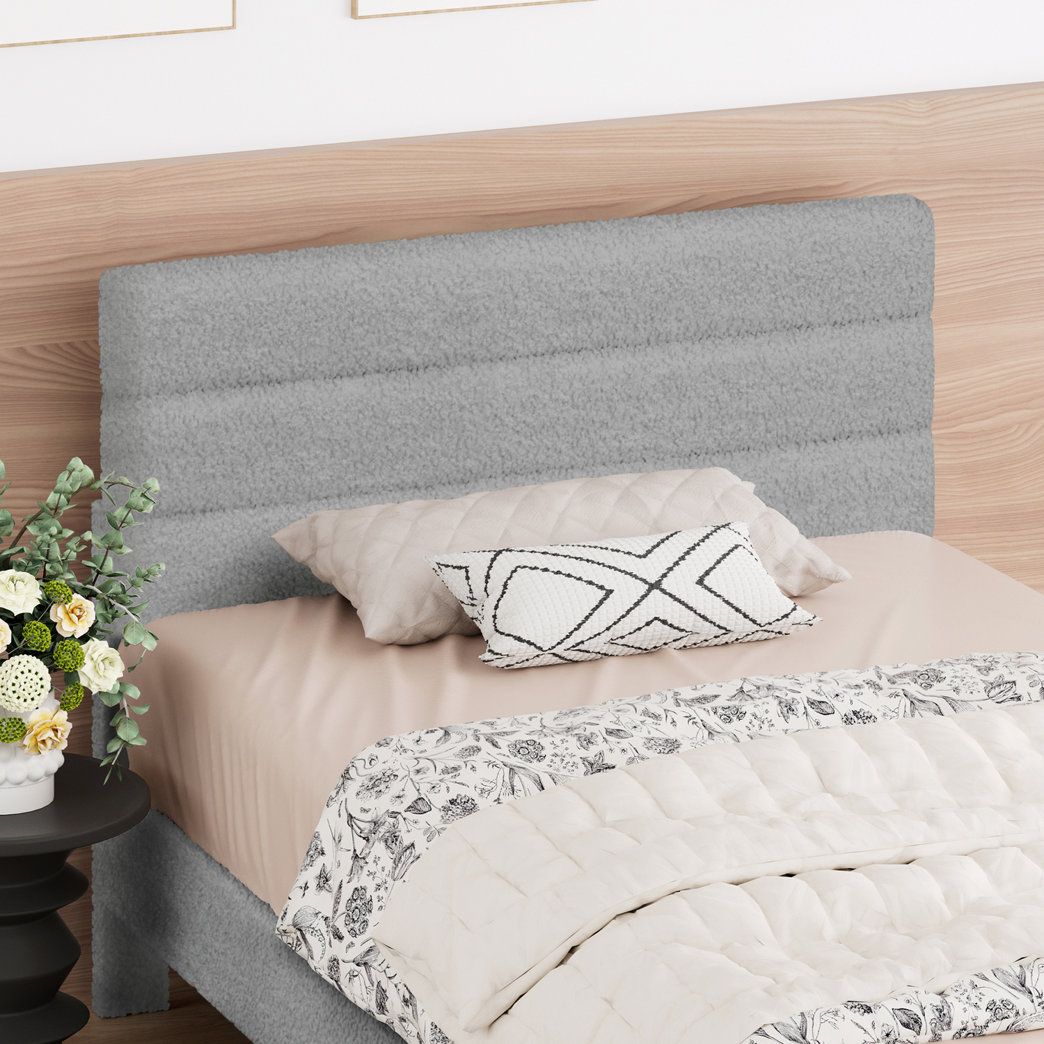 Light-Grey-Preston-Boucle-Bed-Frame