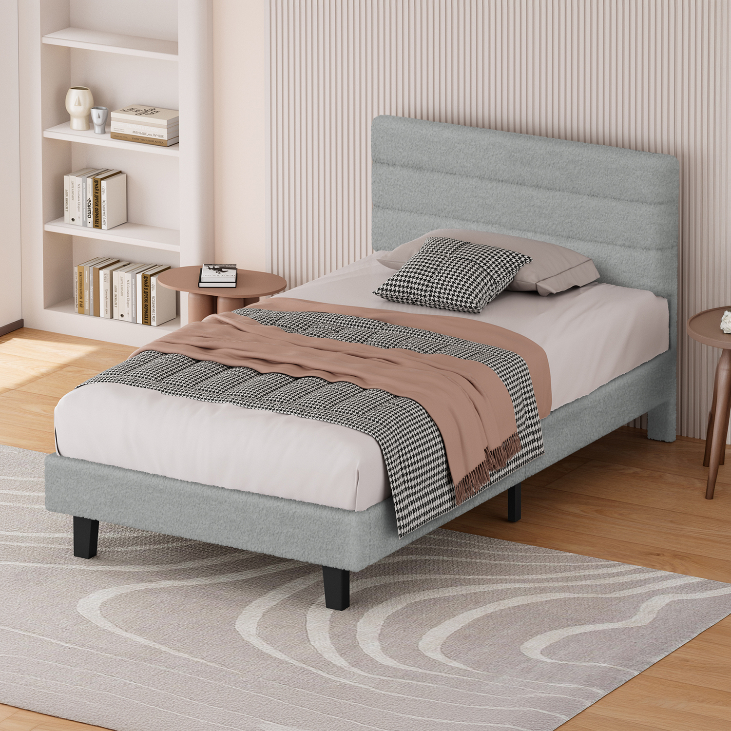 Light-Grey-Preston-Boucle-Bed-Frame